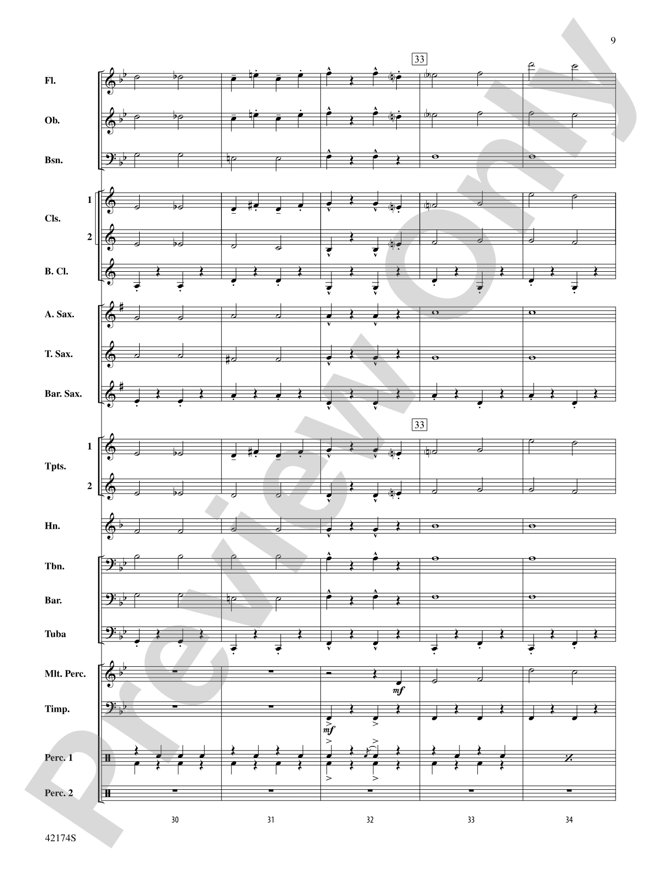 High School Cadets: Concert Band Conductor Score & Parts