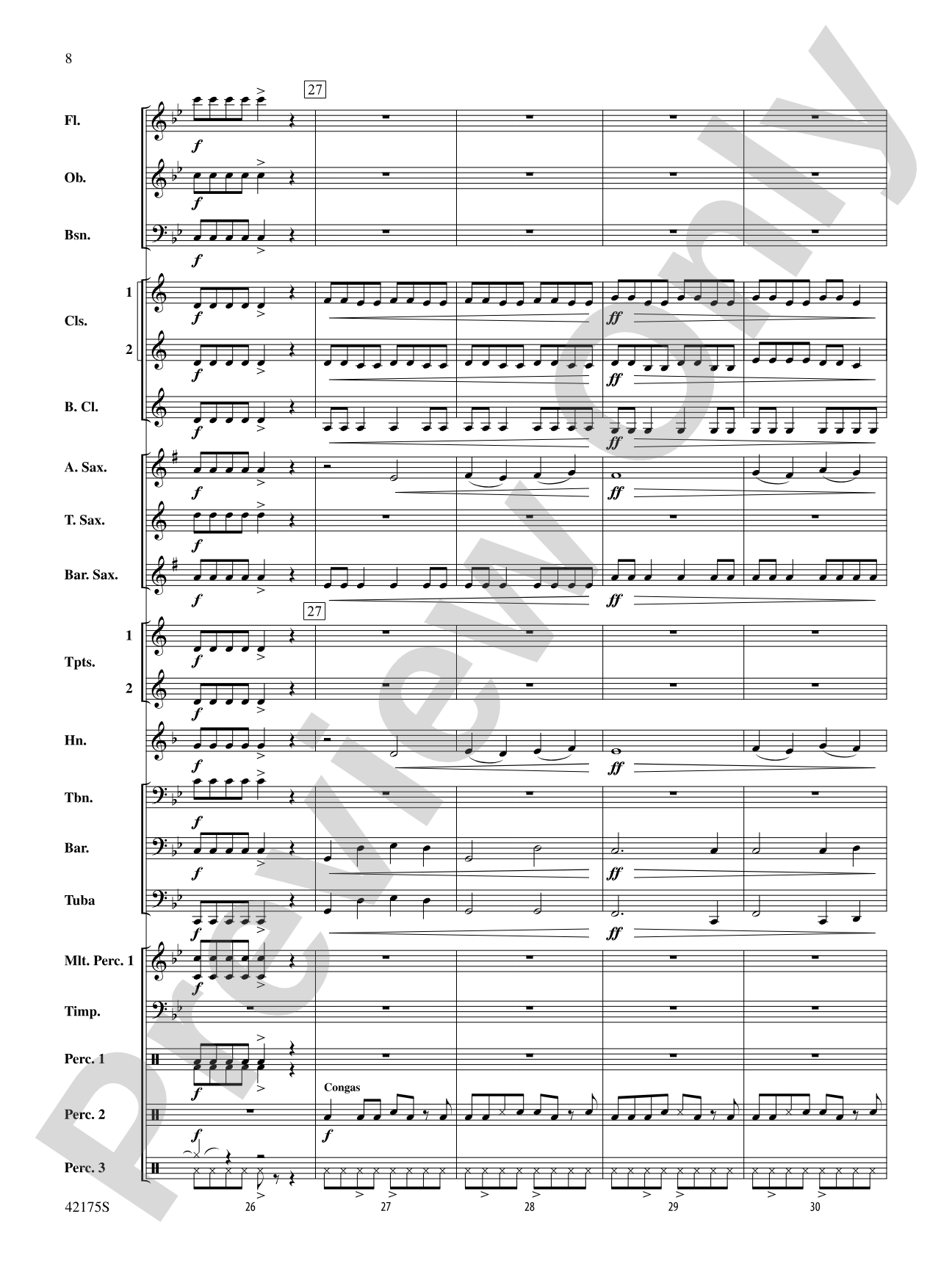 Hyperdrive: Concert Band Conductor Score & Parts