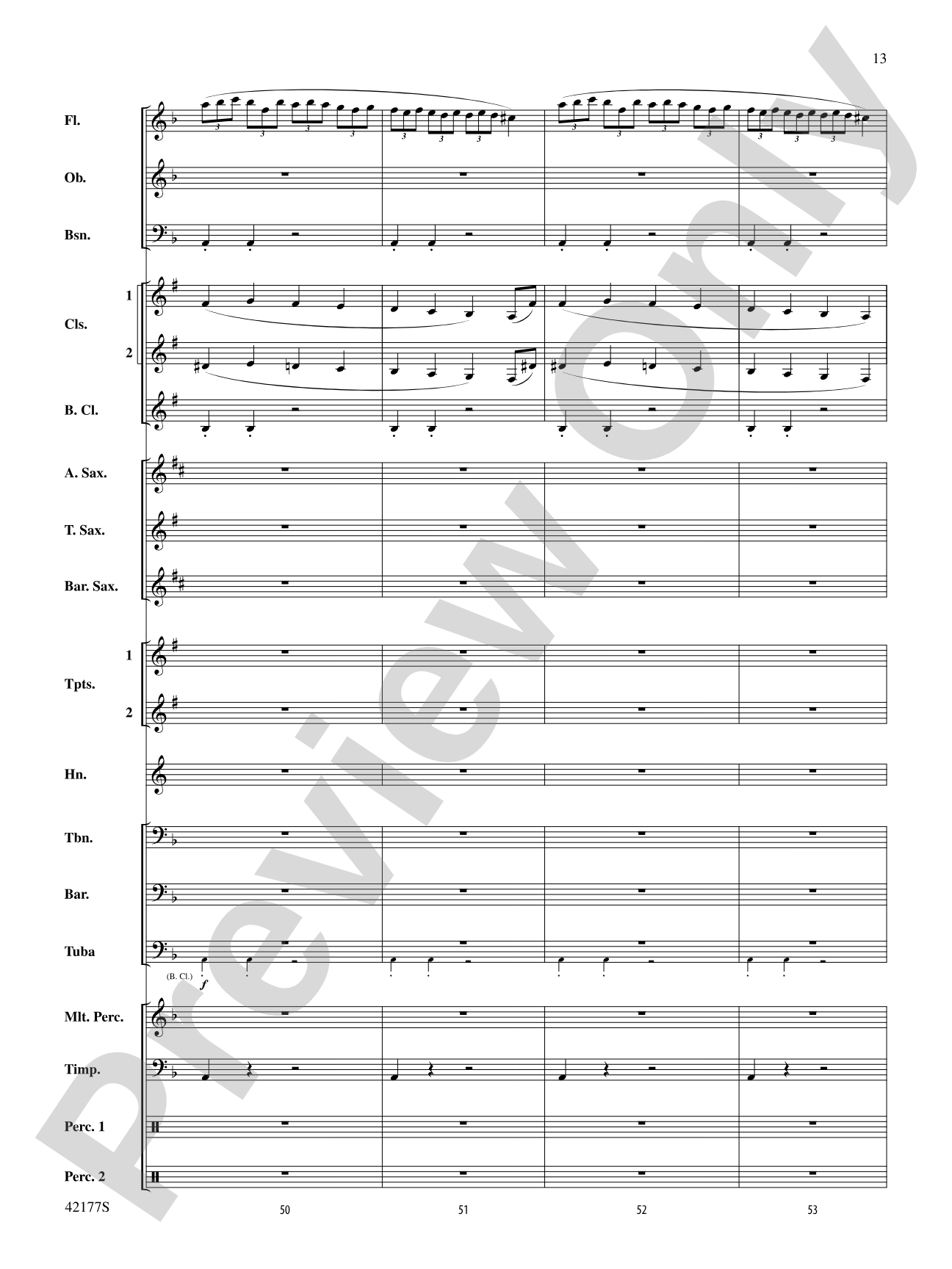"The New World," Finale from: Concert Band Conductor Score & Parts