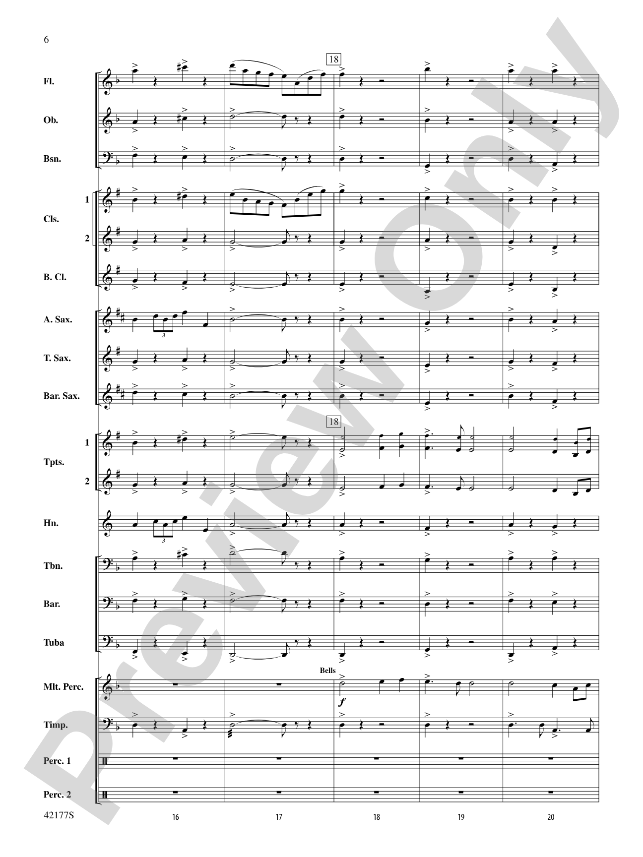 "The New World," Finale from: Concert Band Conductor Score & Parts