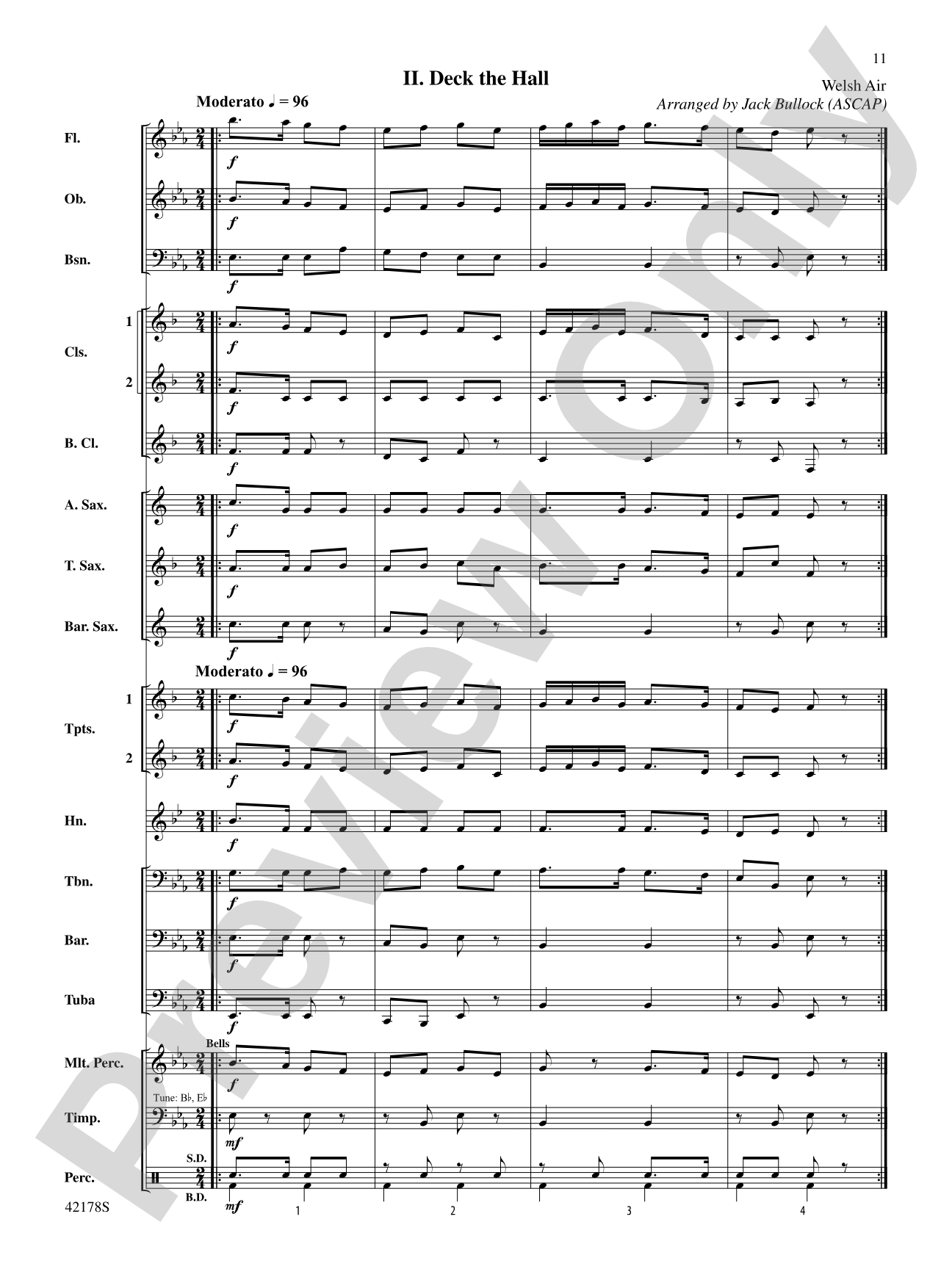 Happy Holidays---Vol. 1: Concert Band Conductor Score & Parts
