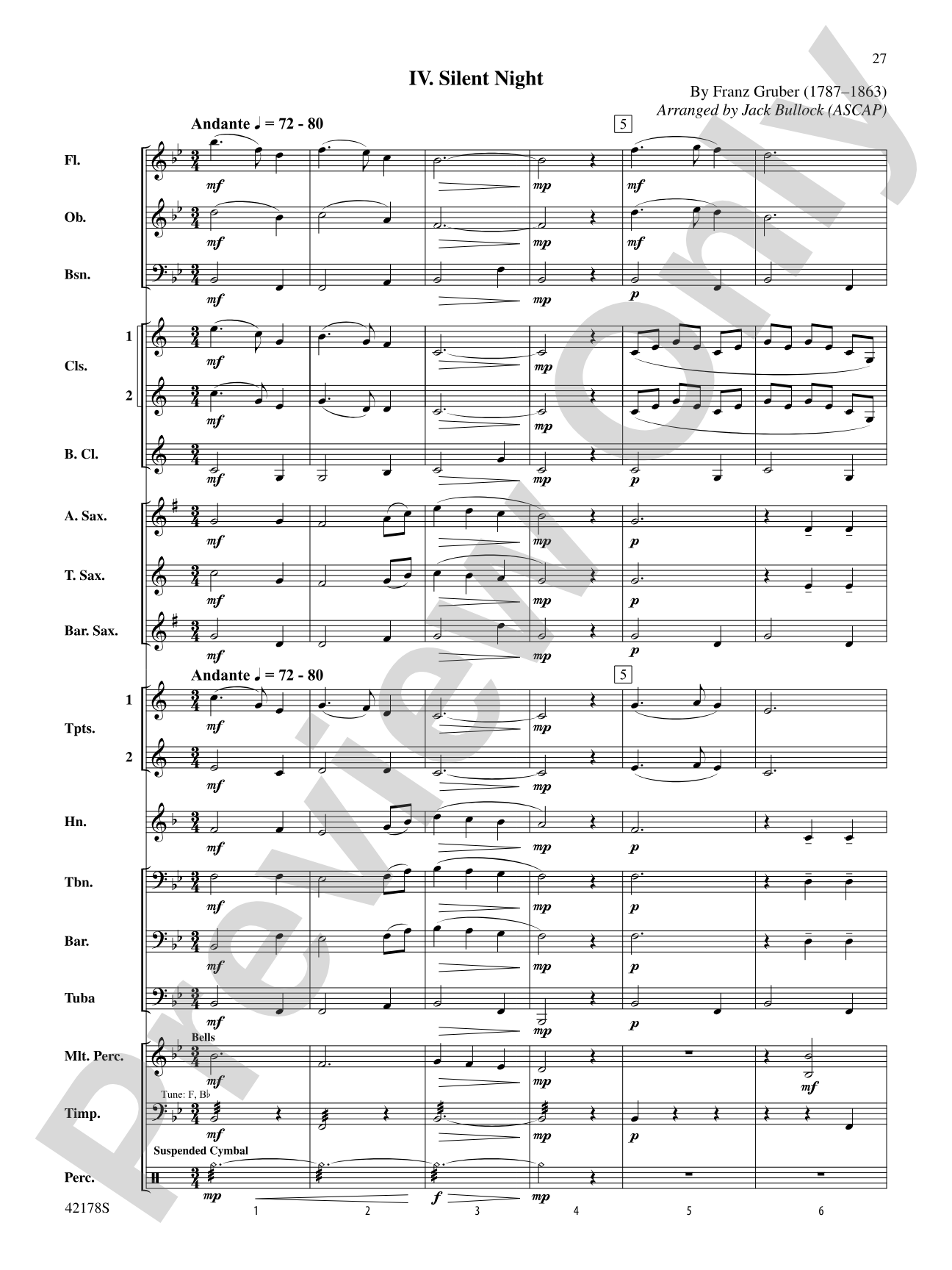 Happy Holidays---Vol. 1: Concert Band Conductor Score & Parts
