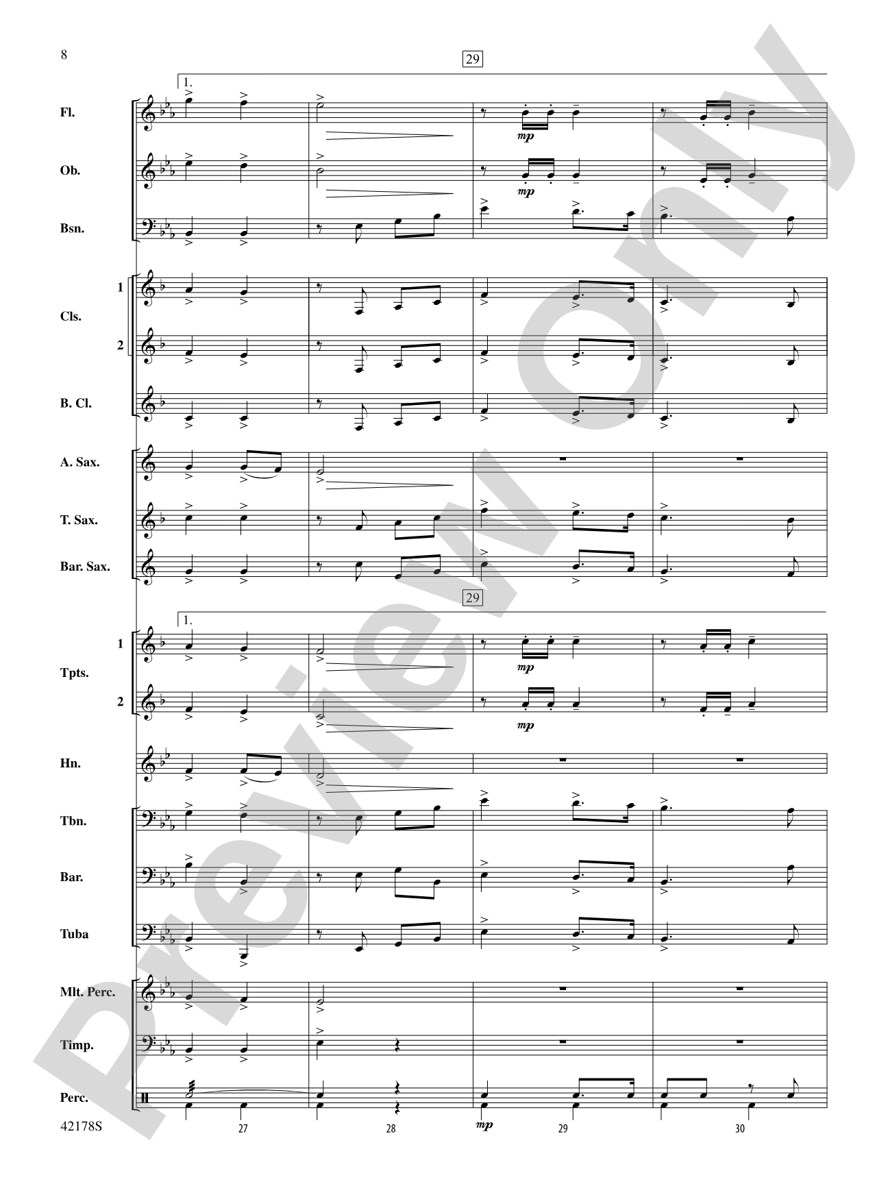 Happy Holidays---Vol. 1: Concert Band Conductor Score & Parts