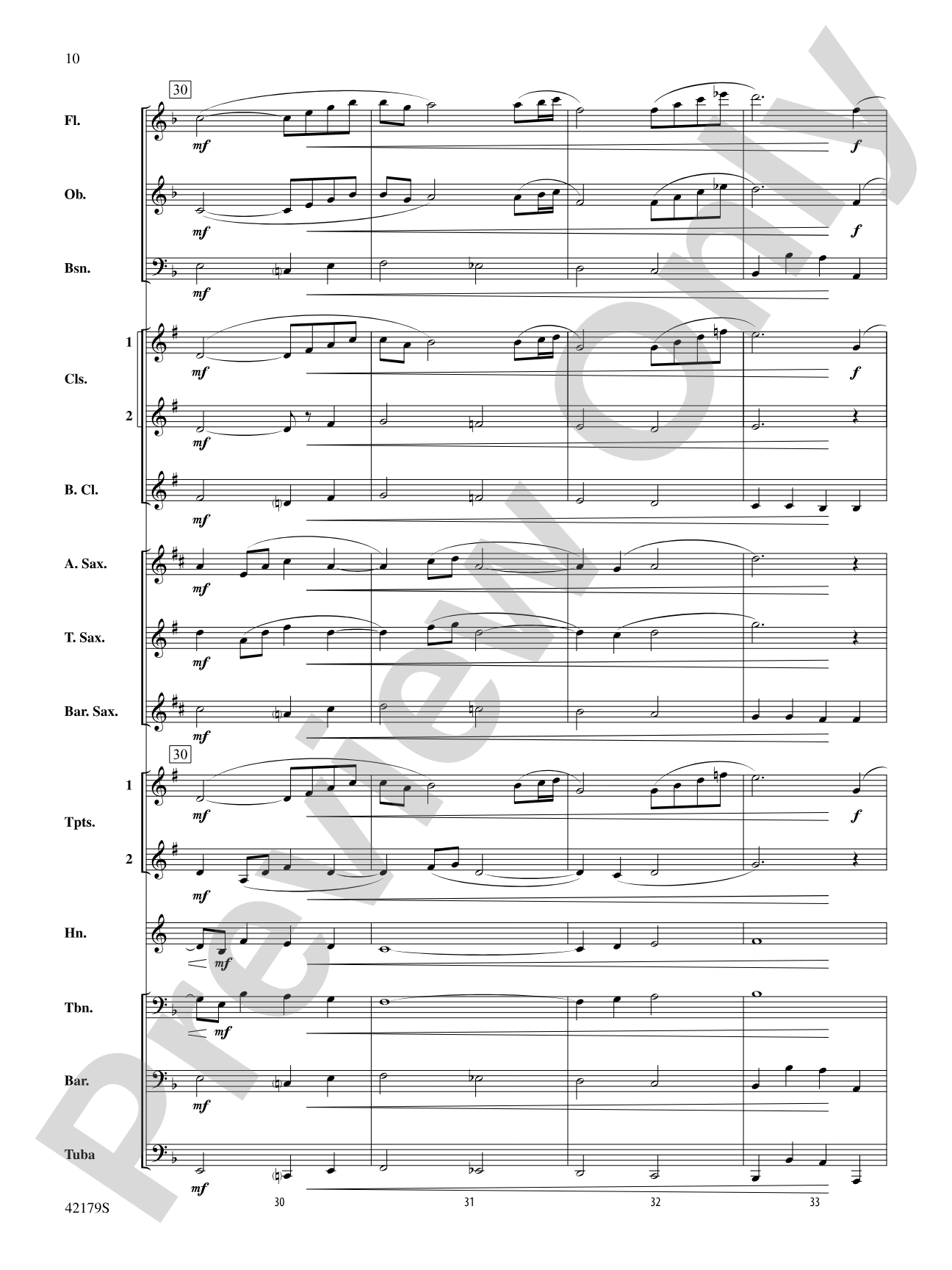 Aria: Concert Band Conductor Score & Parts