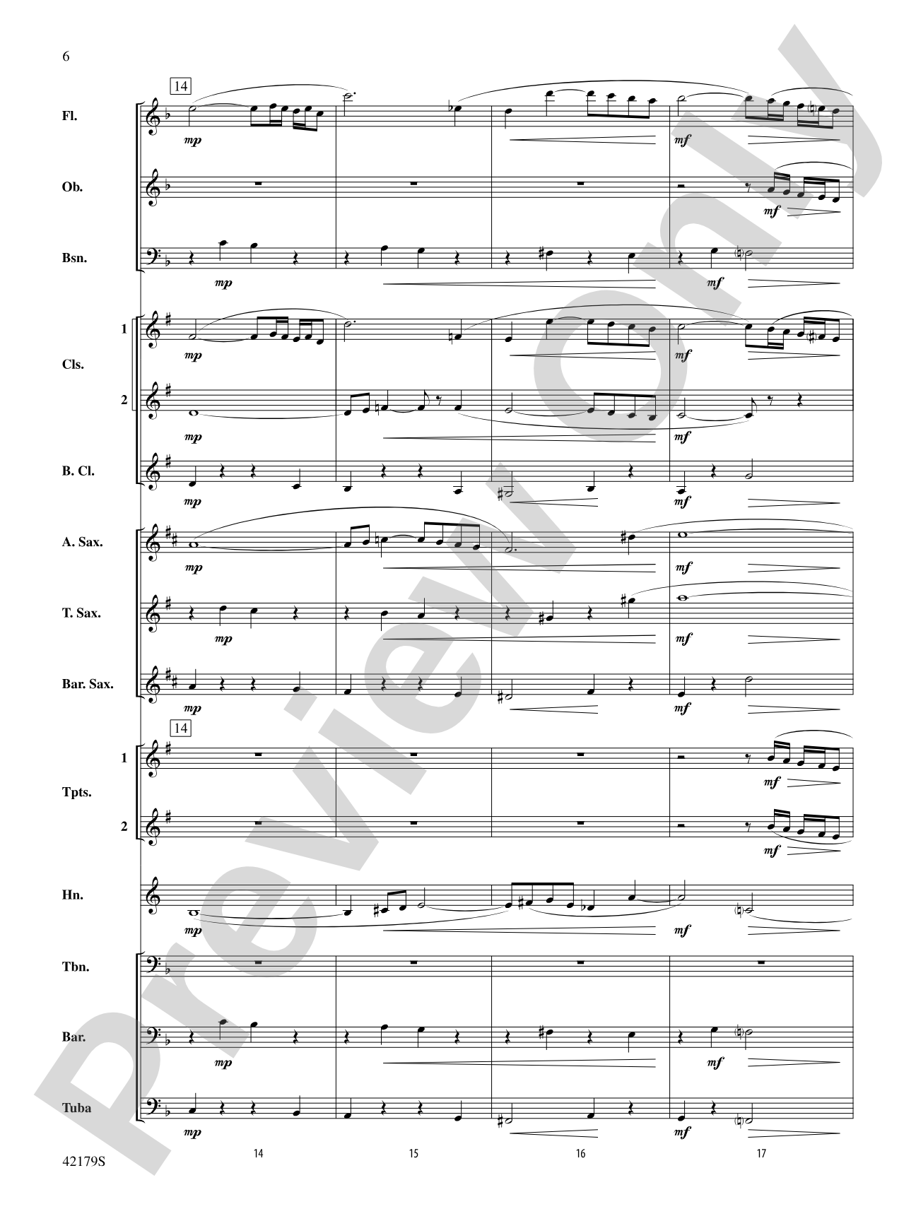 Aria: Concert Band Conductor Score & Parts
