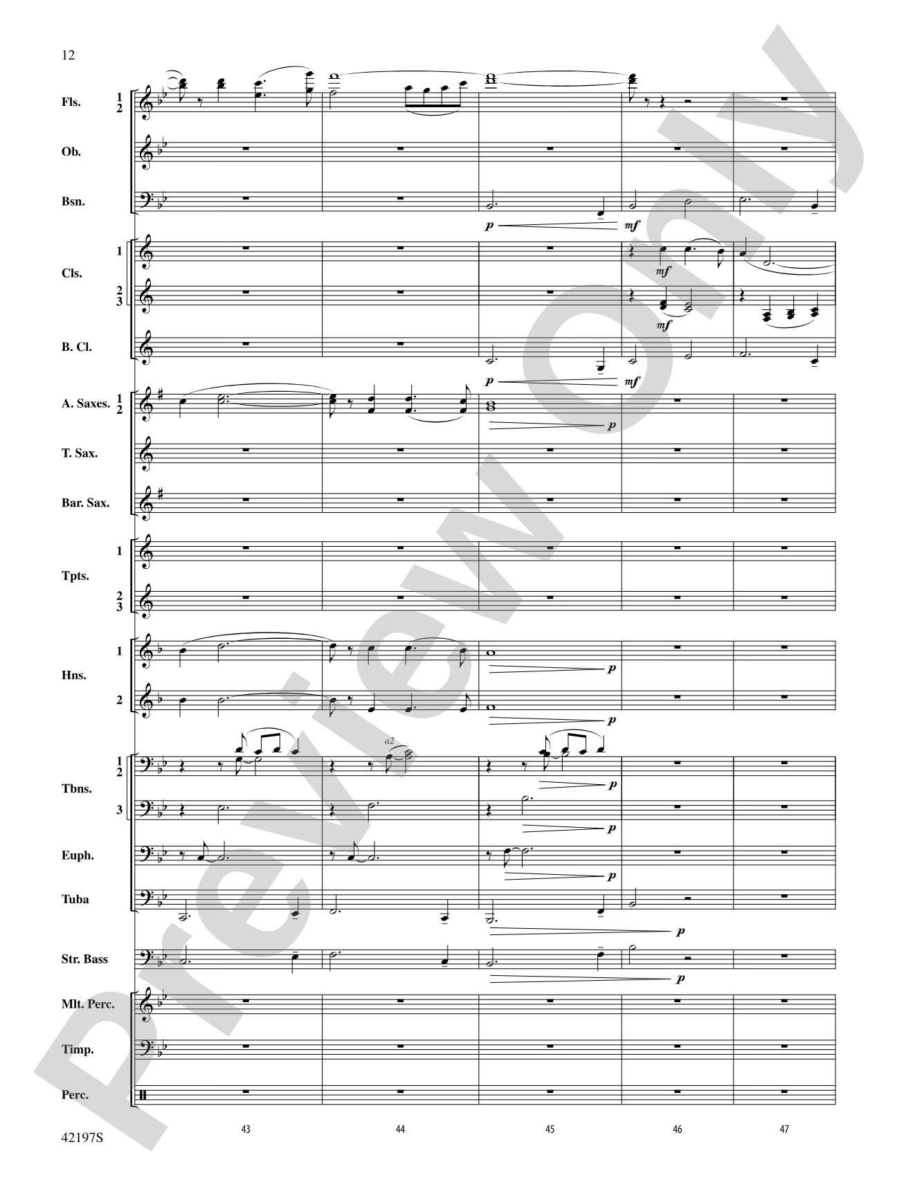 Carrickfergus: Concert Band Conductor Score & Parts