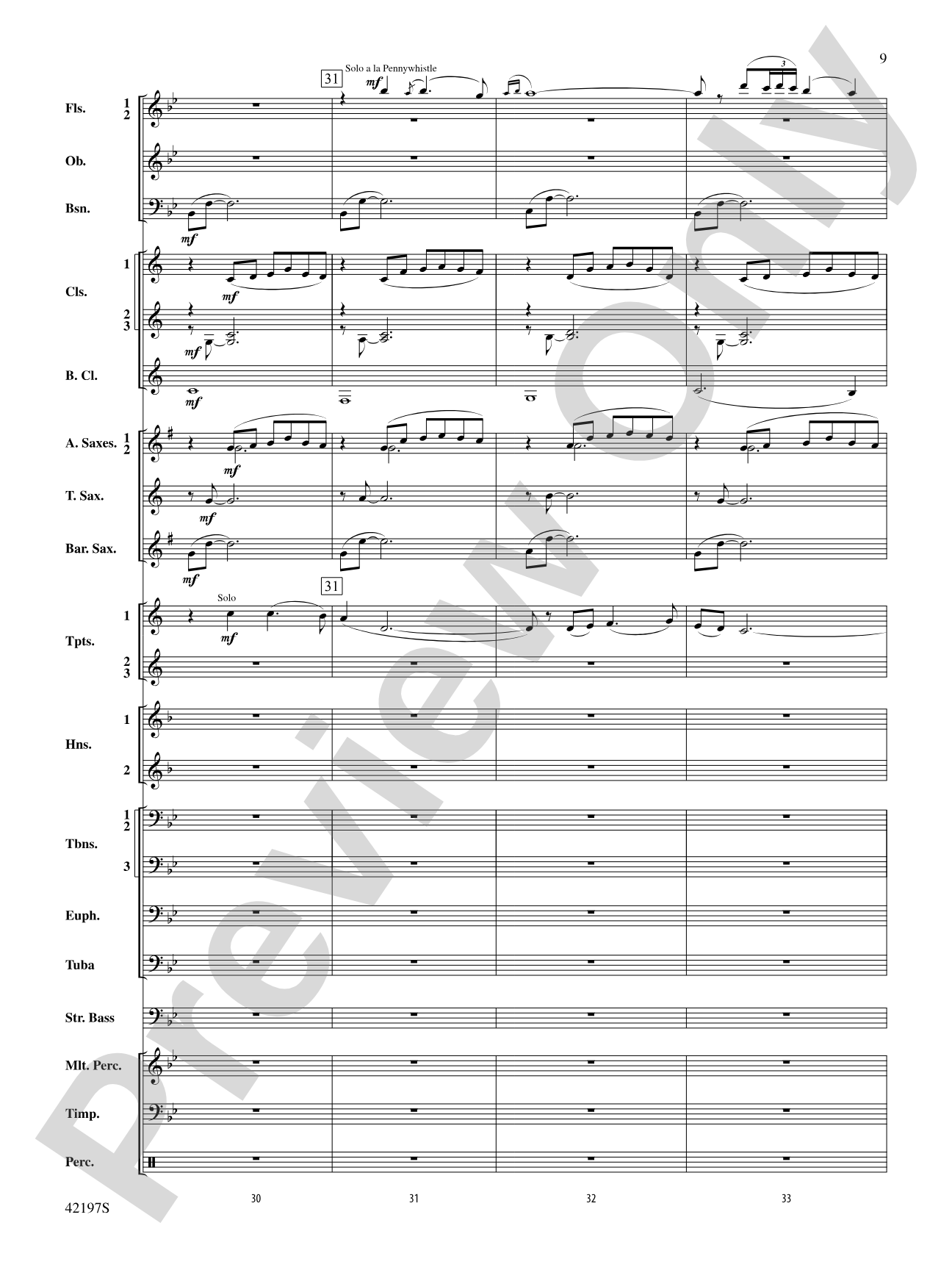 Carrickfergus: Concert Band Conductor Score & Parts