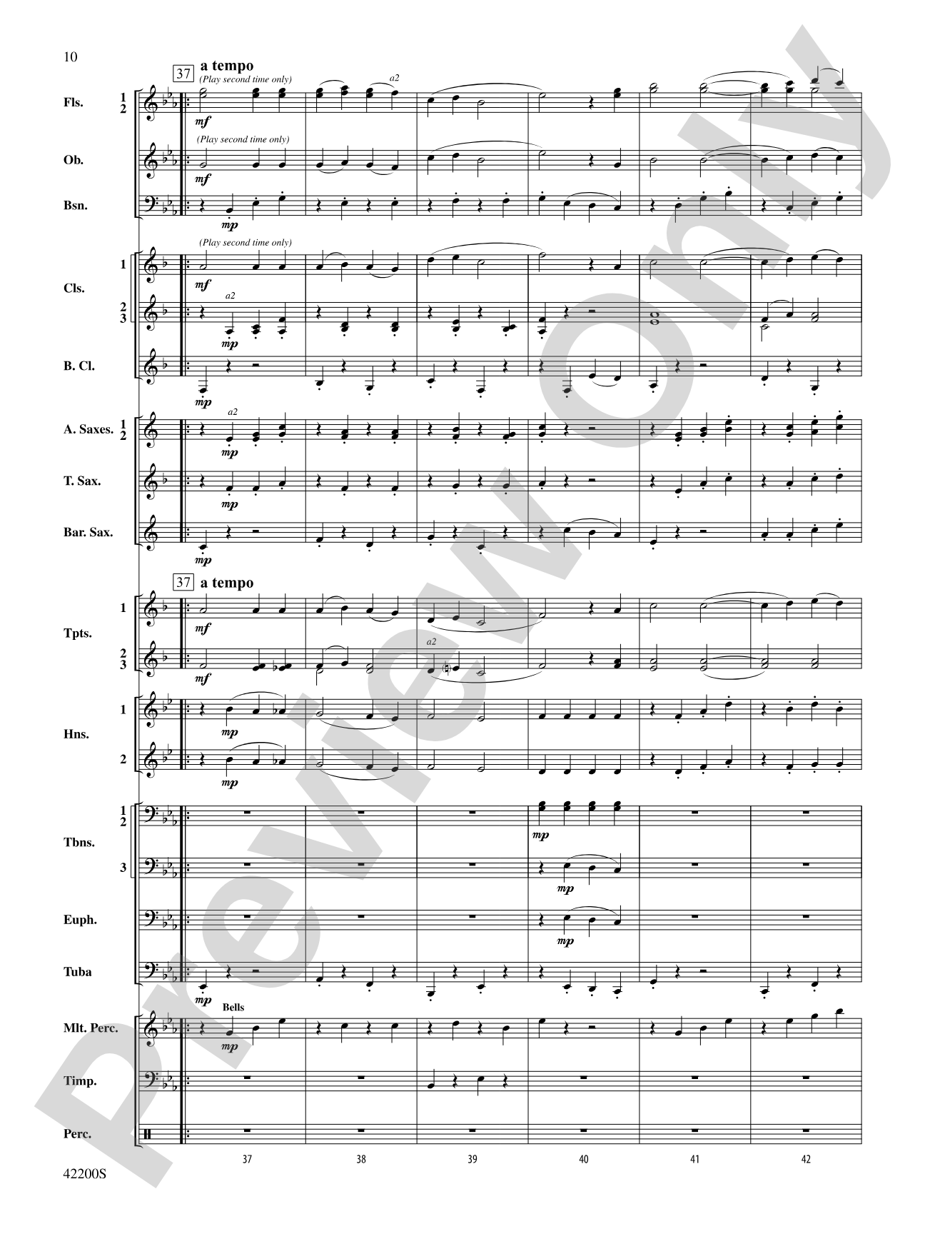 Colonial Song: Concert Band Conductor Score & Parts