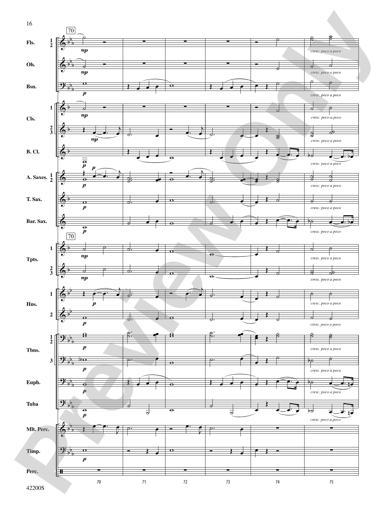 Colonial Song: Concert Band Conductor Score & Parts