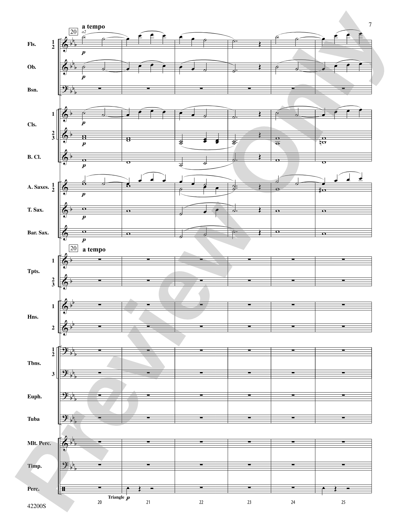 Colonial Song: Concert Band Conductor Score & Parts