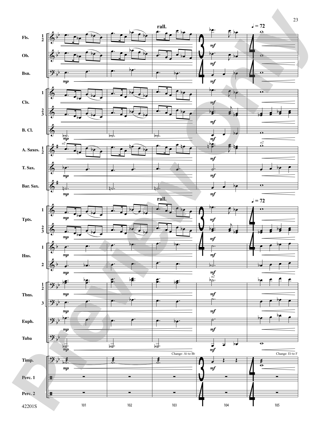 Silversword: Concert Band Conductor Score & Parts