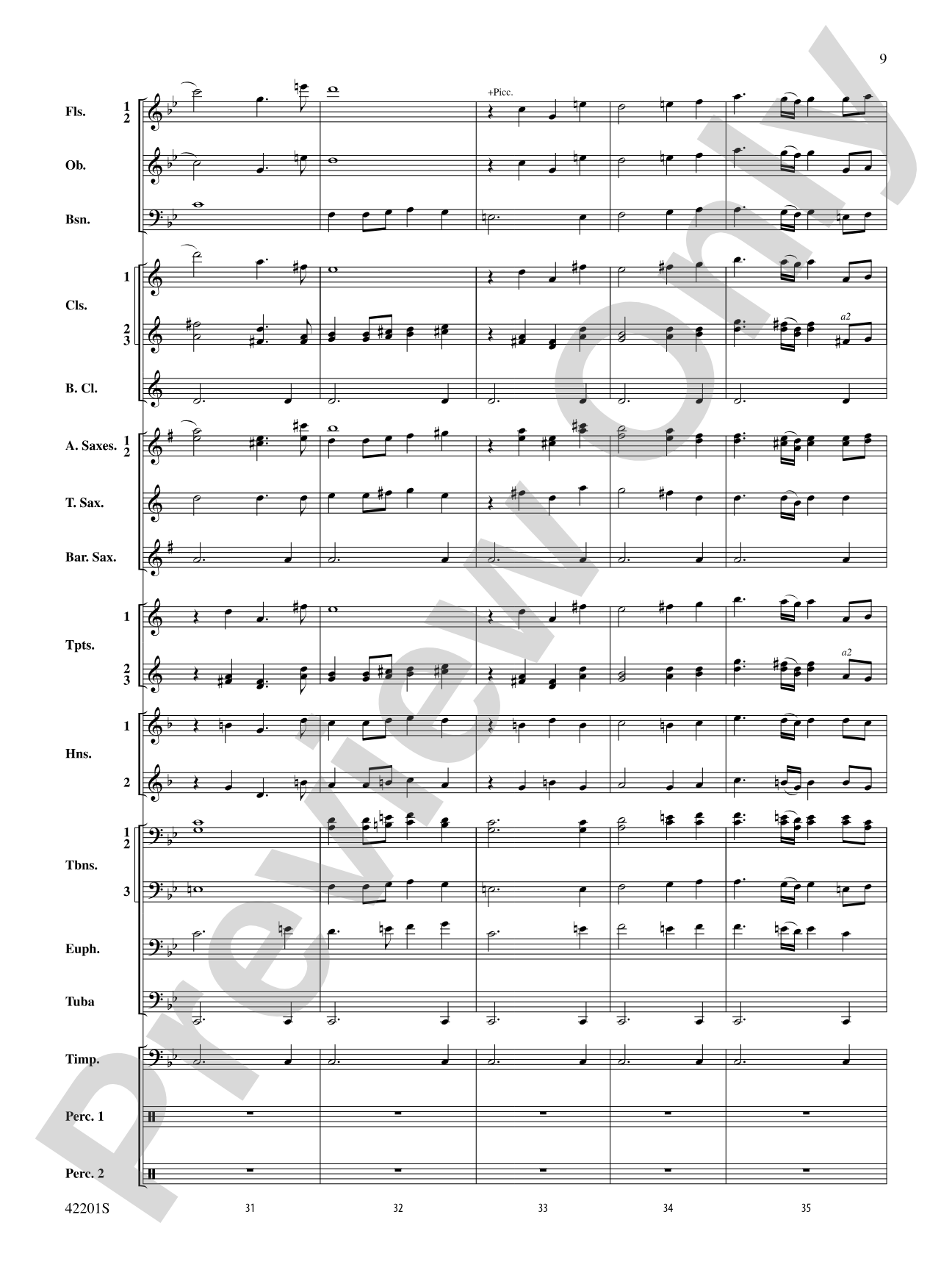 Silversword: Concert Band Conductor Score & Parts