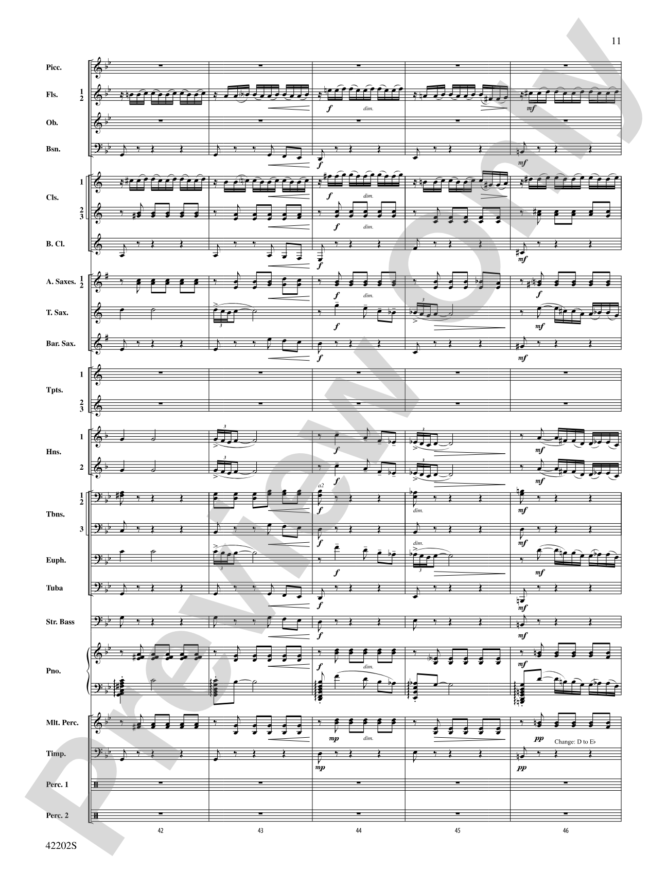 Air & Rigaudon: Concert Band Conductor Score & Parts