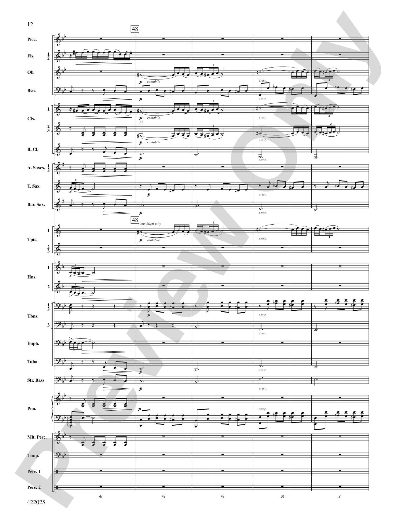Air & Rigaudon: Concert Band Conductor Score & Parts
