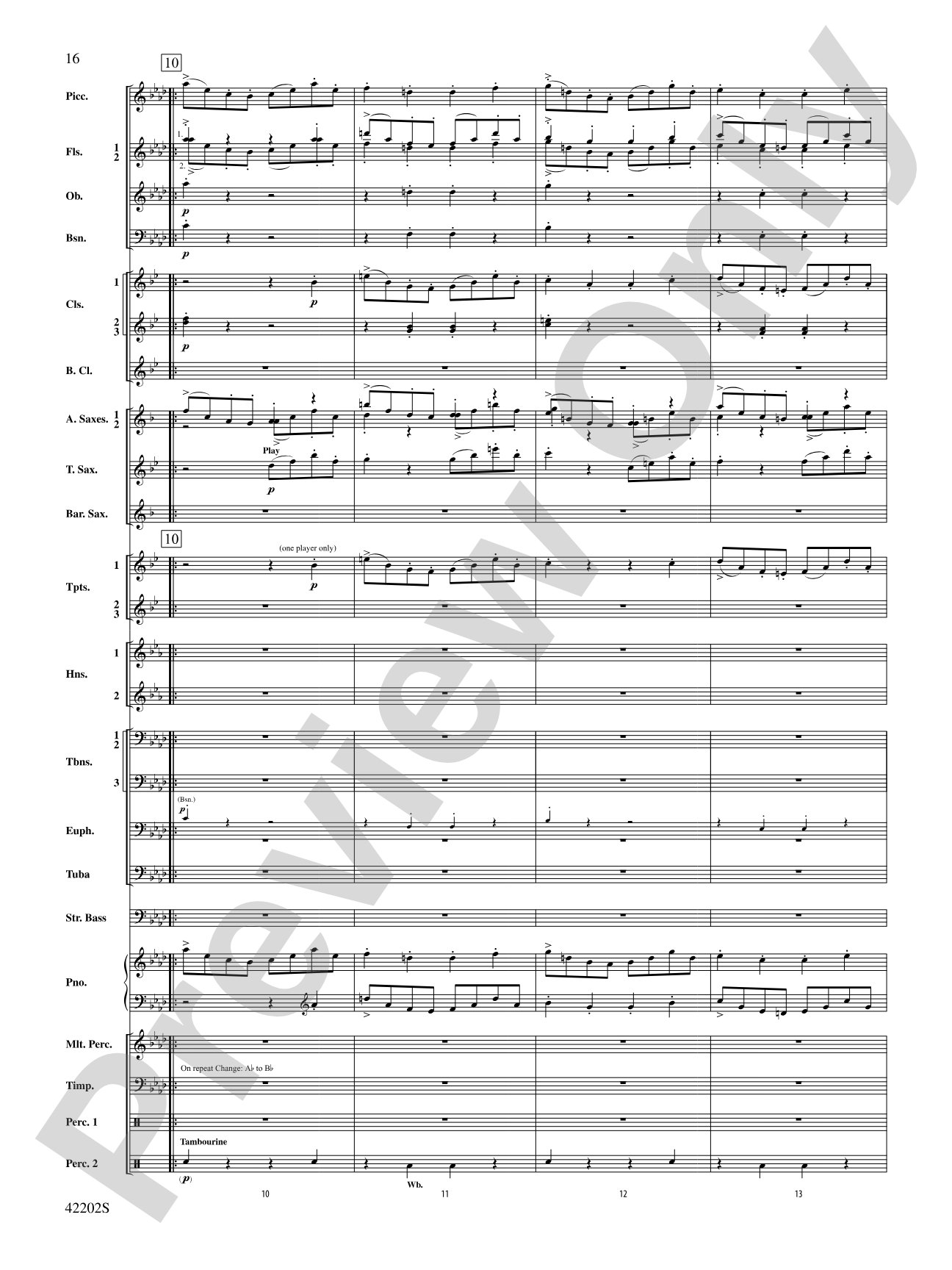 Air & Rigaudon: Concert Band Conductor Score & Parts