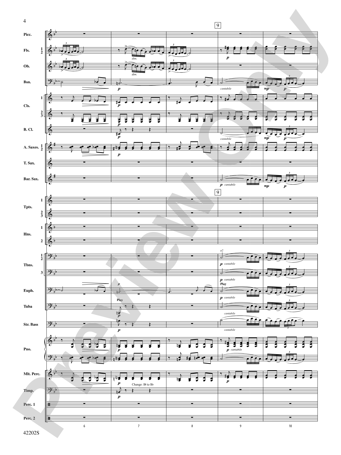 Air & Rigaudon: Concert Band Conductor Score & Parts