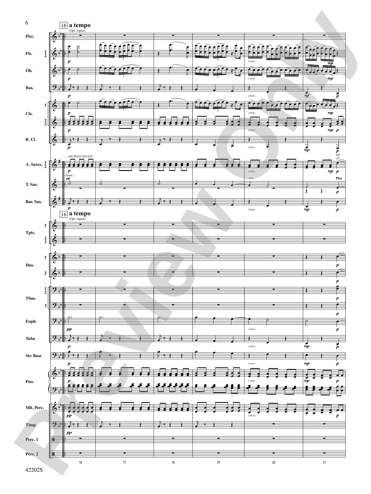 Air & Rigaudon: Concert Band Conductor Score & Parts