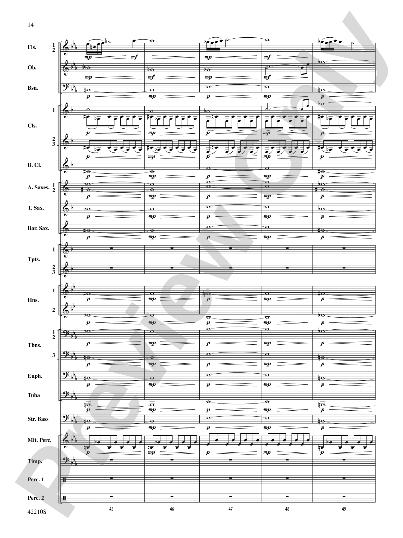 Beyond the Forest (from The Hobbit: The Desolation of Smaug): Concert Band Conductor Score & Parts