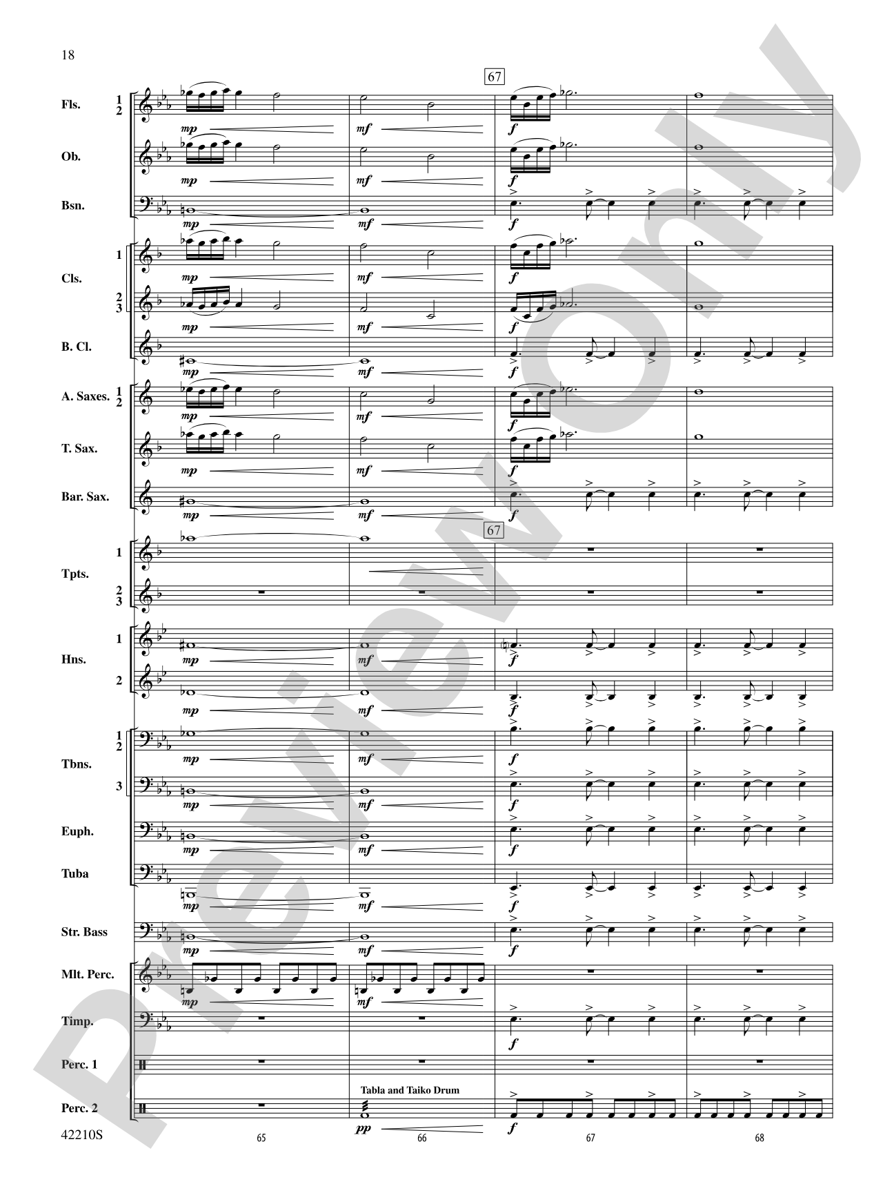 Beyond the Forest (from The Hobbit: The Desolation of Smaug): Concert Band Conductor Score & Parts