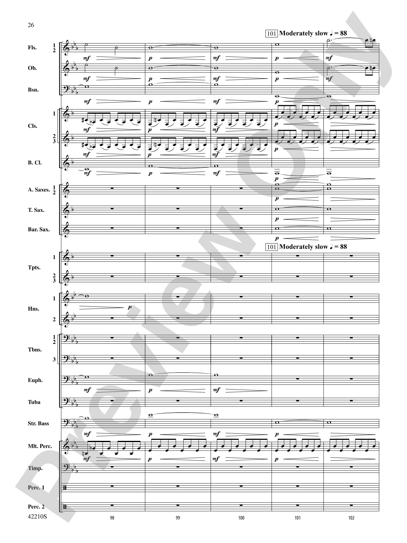 Beyond the Forest (from The Hobbit: The Desolation of Smaug): Concert Band Conductor Score & Parts