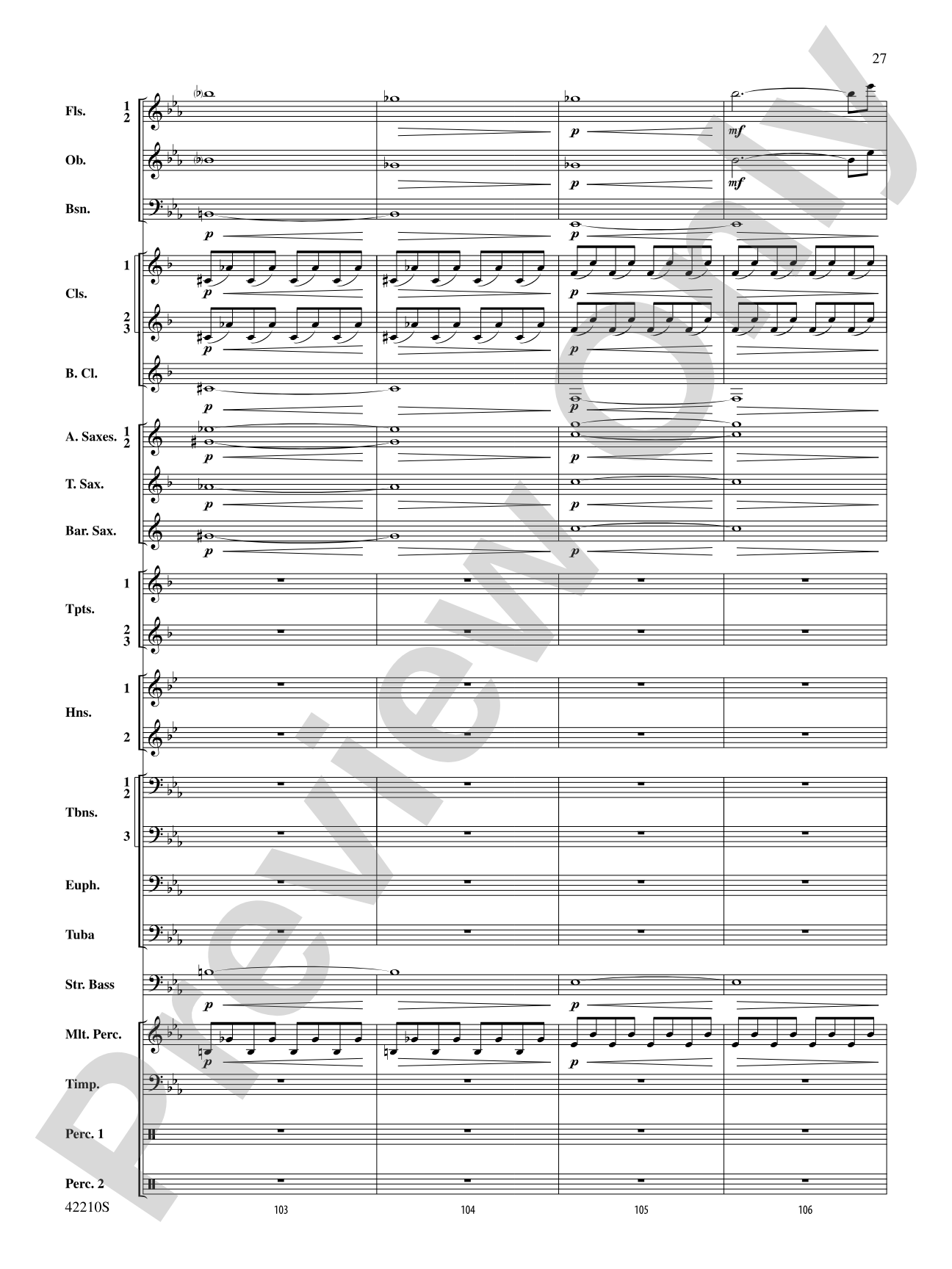 Beyond the Forest (from The Hobbit: The Desolation of Smaug): Concert Band Conductor Score & Parts