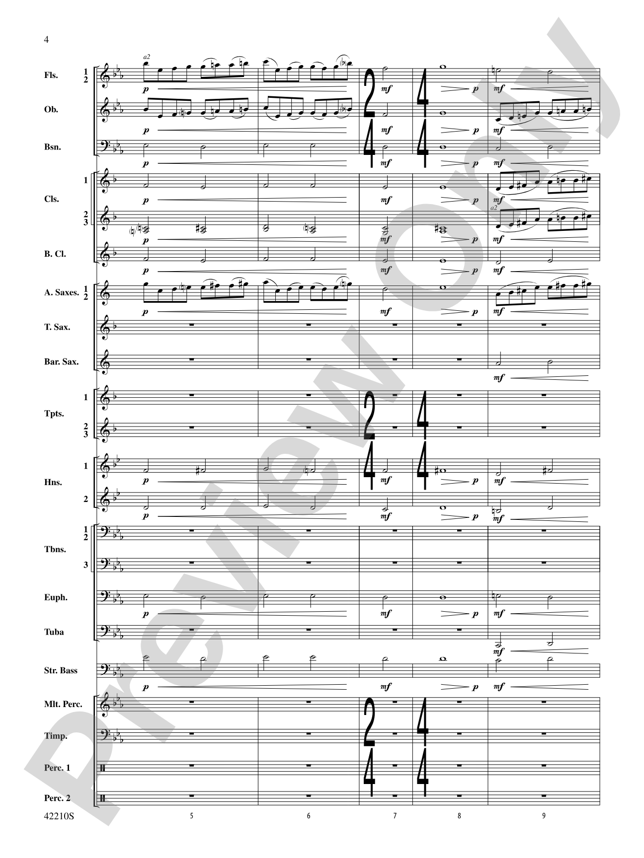 Beyond the Forest (from The Hobbit: The Desolation of Smaug): Concert Band Conductor Score & Parts