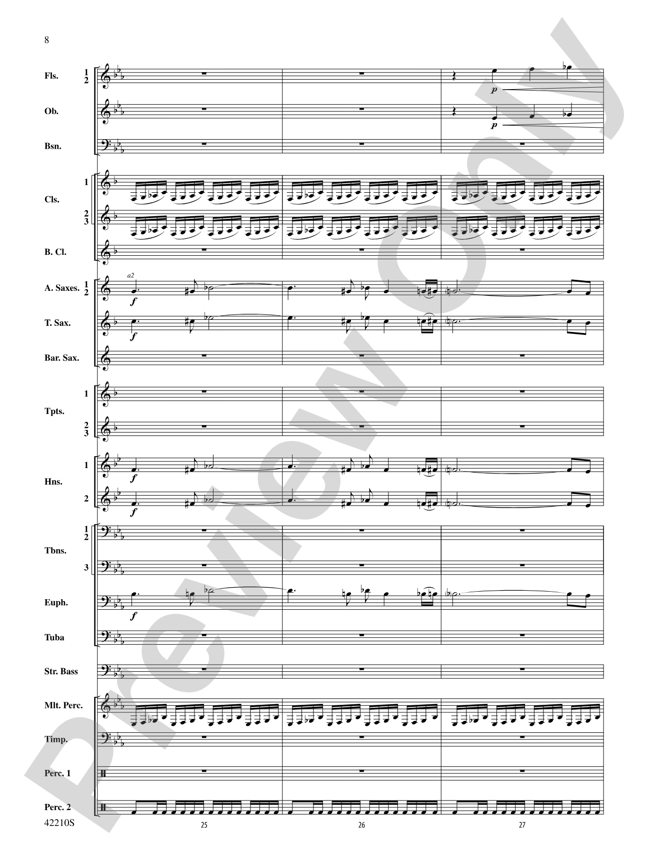 Beyond the Forest (from The Hobbit: The Desolation of Smaug): Concert Band Conductor Score & Parts
