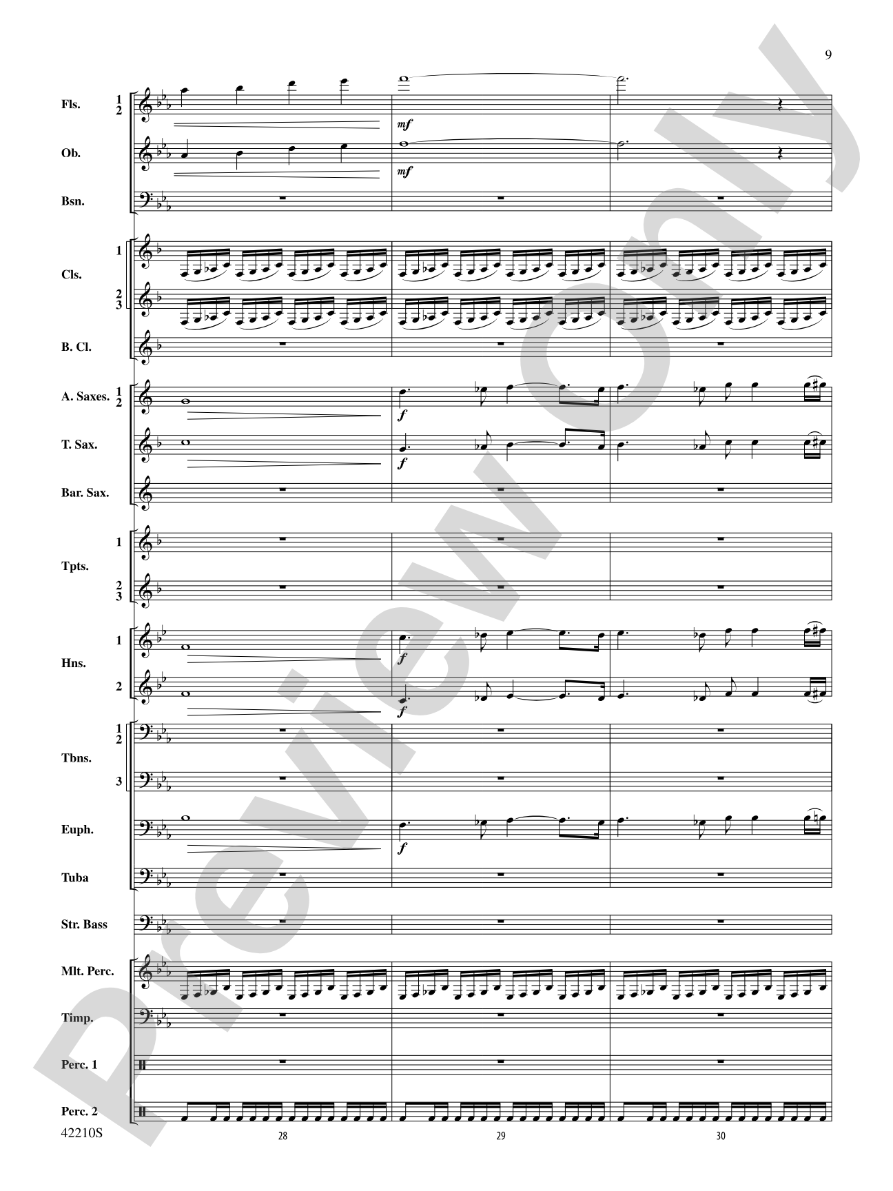 Beyond the Forest (from The Hobbit: The Desolation of Smaug): Concert Band Conductor Score & Parts