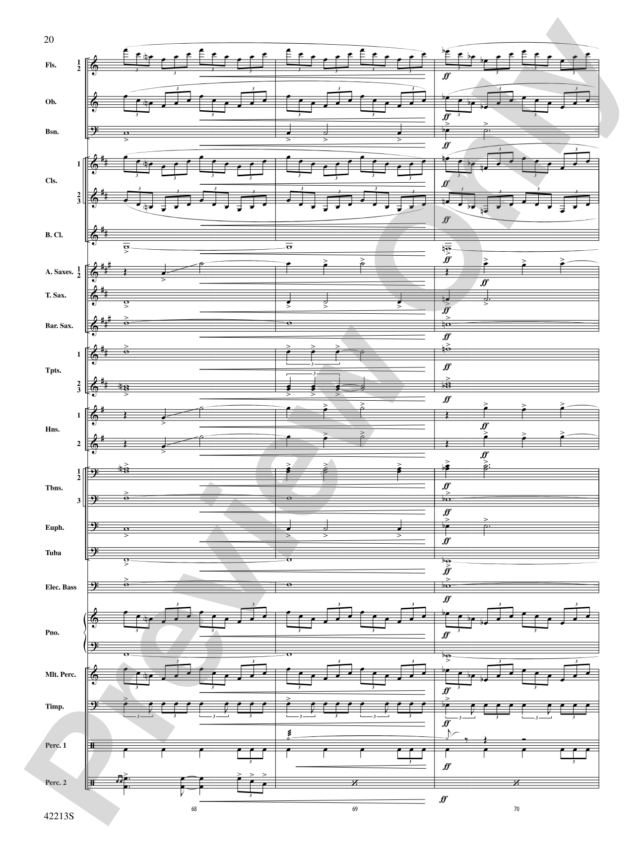 At the Movies with Hans Zimmer: Concert Band Conductor Score & Parts
