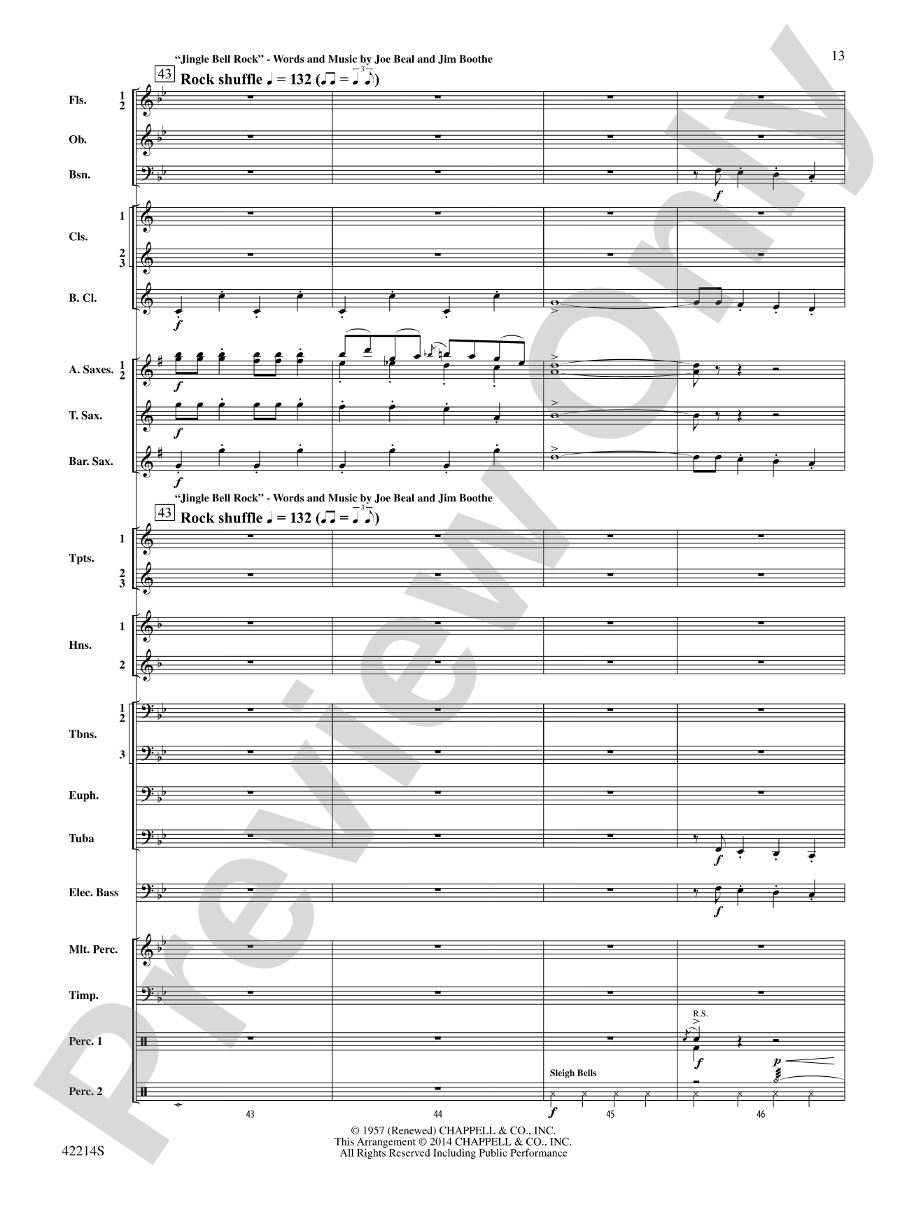 Holiday Mash-Up (as featured on Glee): Concert Band Conductor Score & Parts
