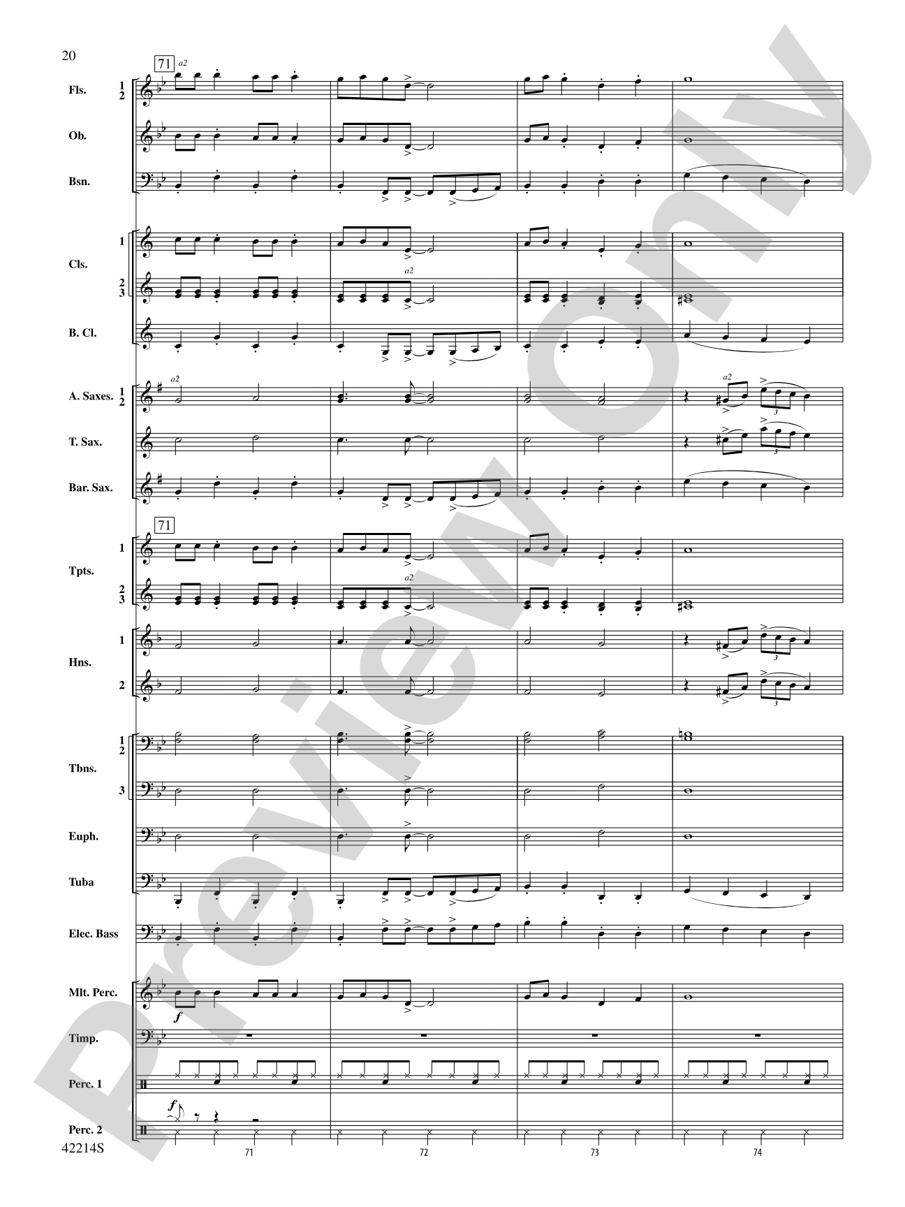 Holiday Mash-Up (as featured on Glee): Concert Band Conductor Score & Parts