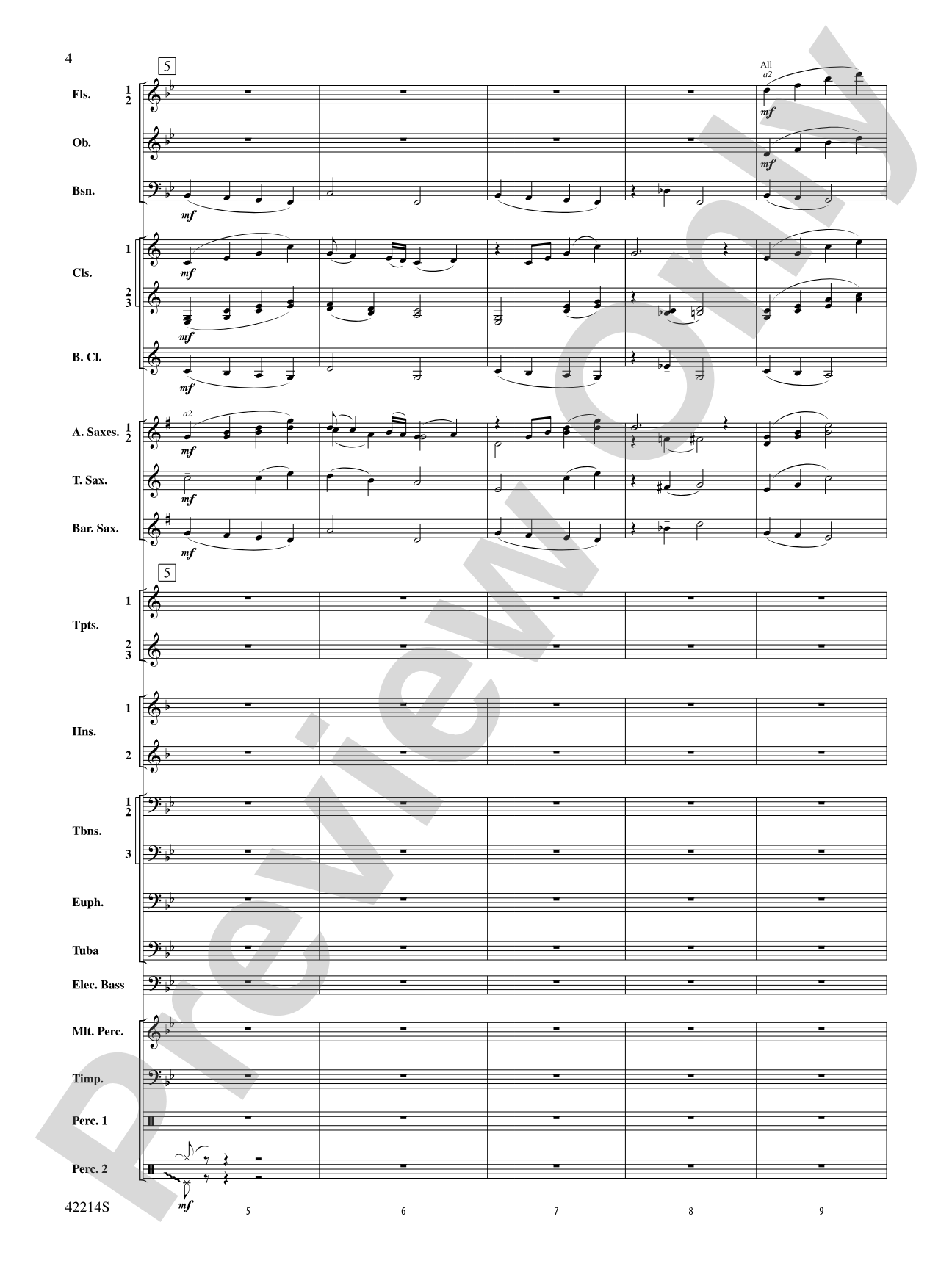 Holiday Mash-Up (as featured on Glee): Concert Band Conductor Score & Parts