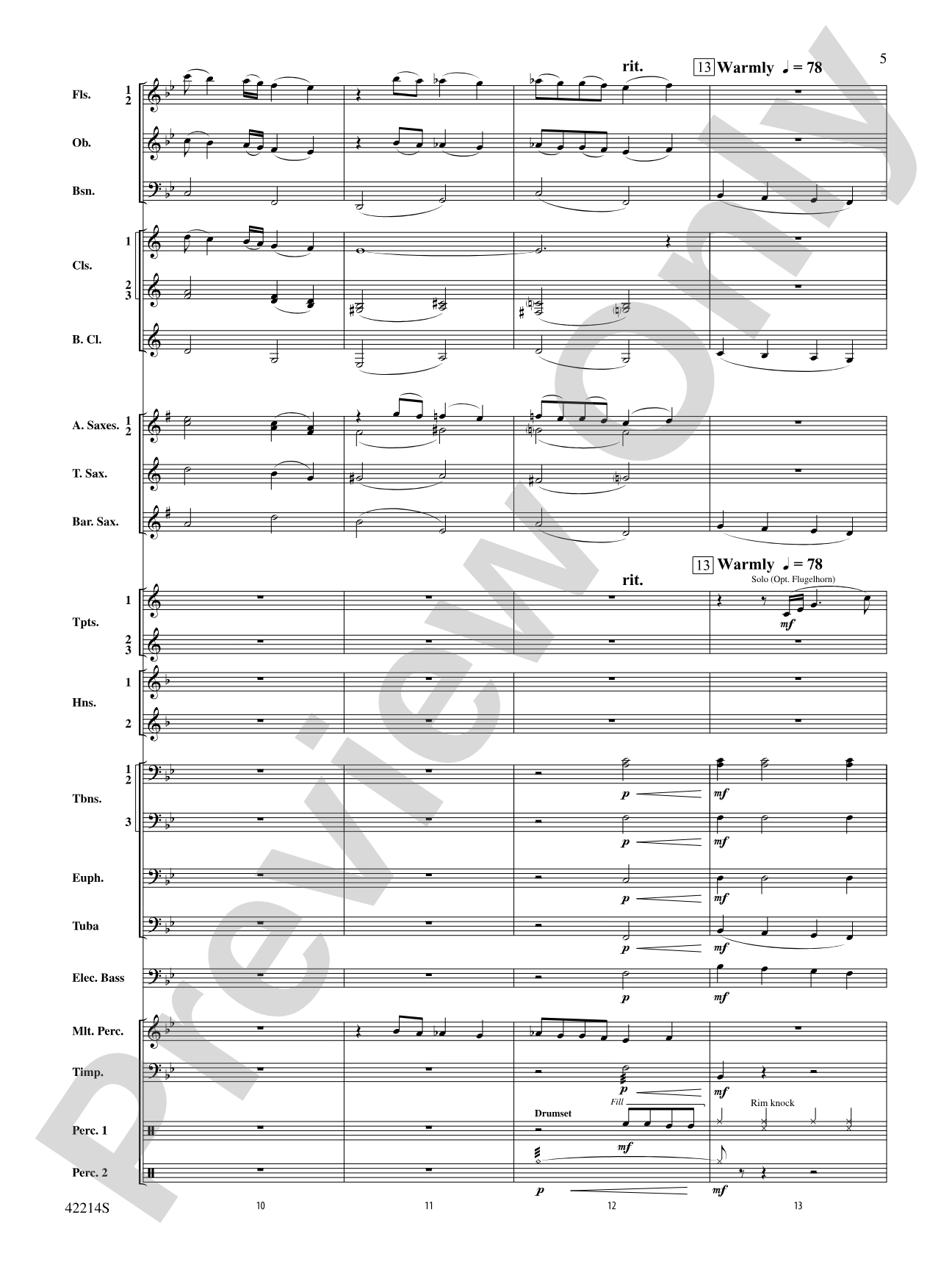 Holiday Mash-Up (as featured on Glee): Concert Band Conductor Score & Parts