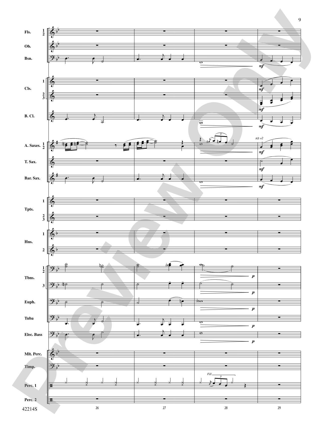 Holiday Mash-Up (as featured on Glee): Concert Band Conductor Score & Parts