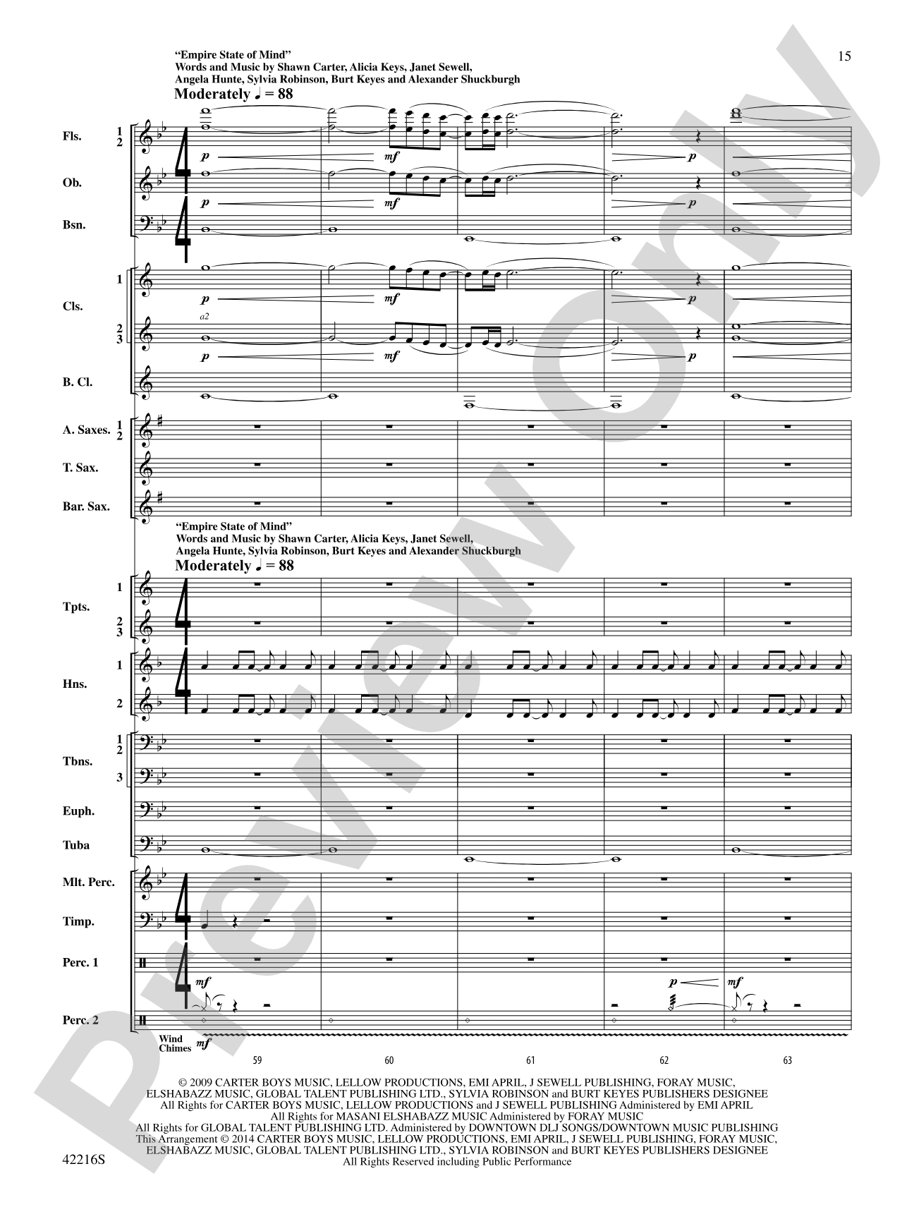 Mash-Up---Tribute Edition (Remembering Finn) (as featured on Glee): Concert Band Conductor Score & Parts