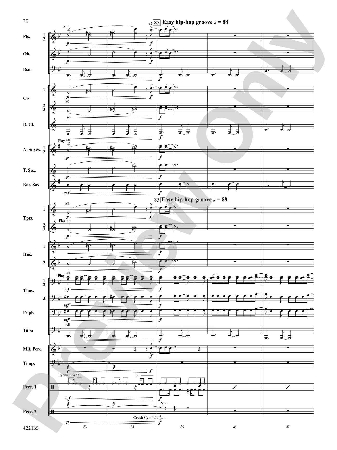 Mash-Up---Tribute Edition (Remembering Finn) (as featured on Glee): Concert Band Conductor Score & Parts