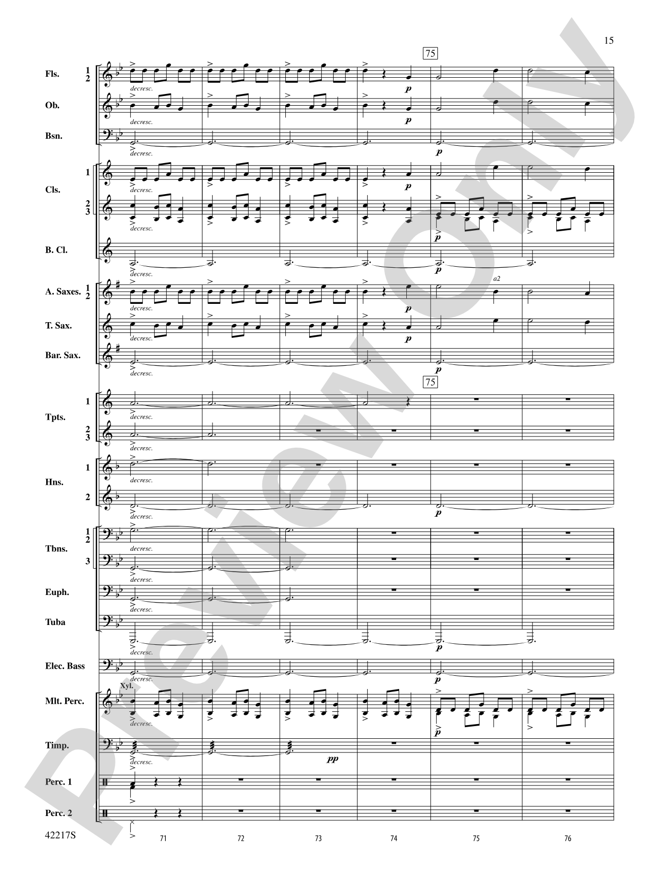 Christmas Eve/Sarajevo 12/24: Concert Band Conductor Score & Parts