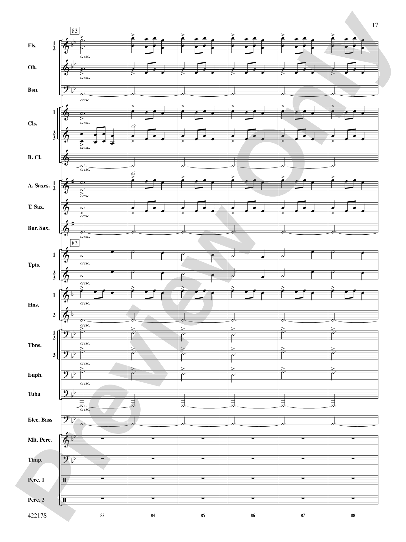 Christmas Eve/Sarajevo 12/24: Concert Band Conductor Score & Parts