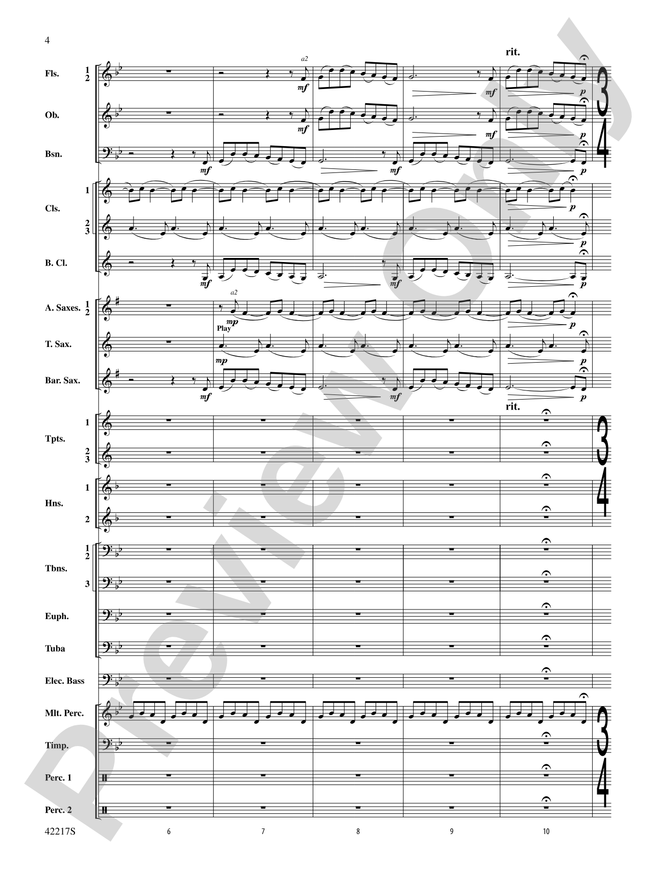 Christmas Eve/Sarajevo 12/24: Concert Band Conductor Score & Parts