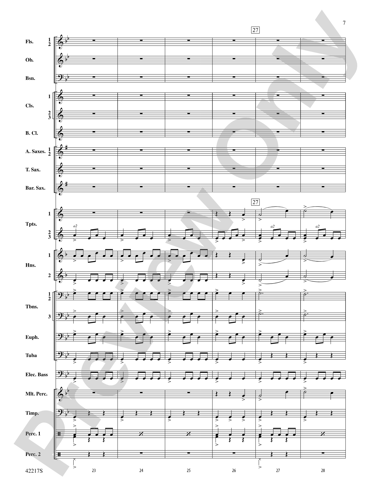 Christmas Eve/Sarajevo 12/24: Concert Band Conductor Score & Parts