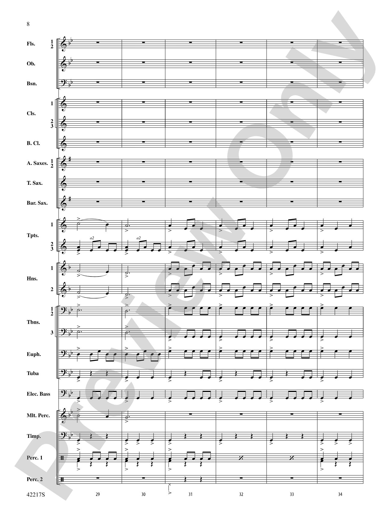 Christmas Eve/Sarajevo 12/24: Concert Band Conductor Score & Parts