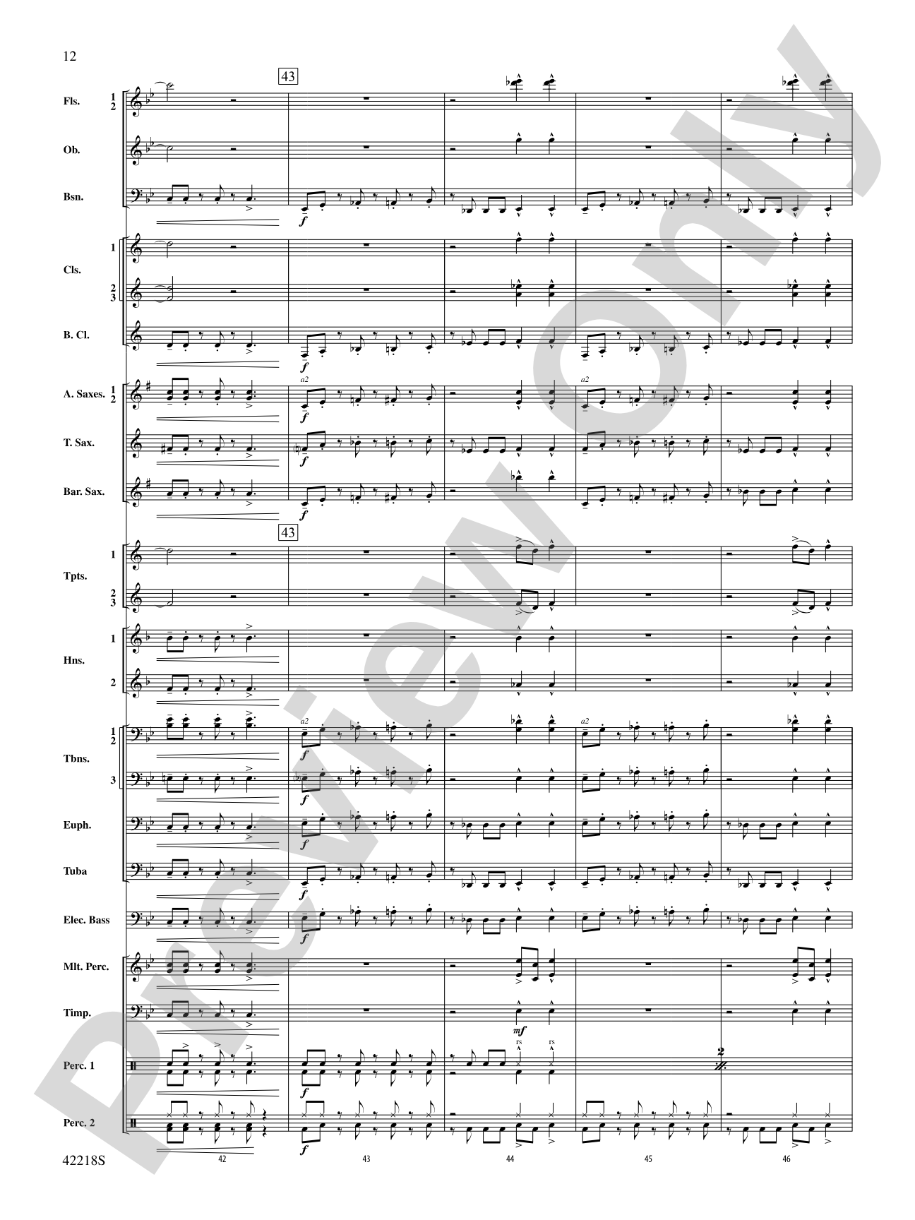 Tower of Power Greatest Hits: Concert Band Conductor Score & Parts