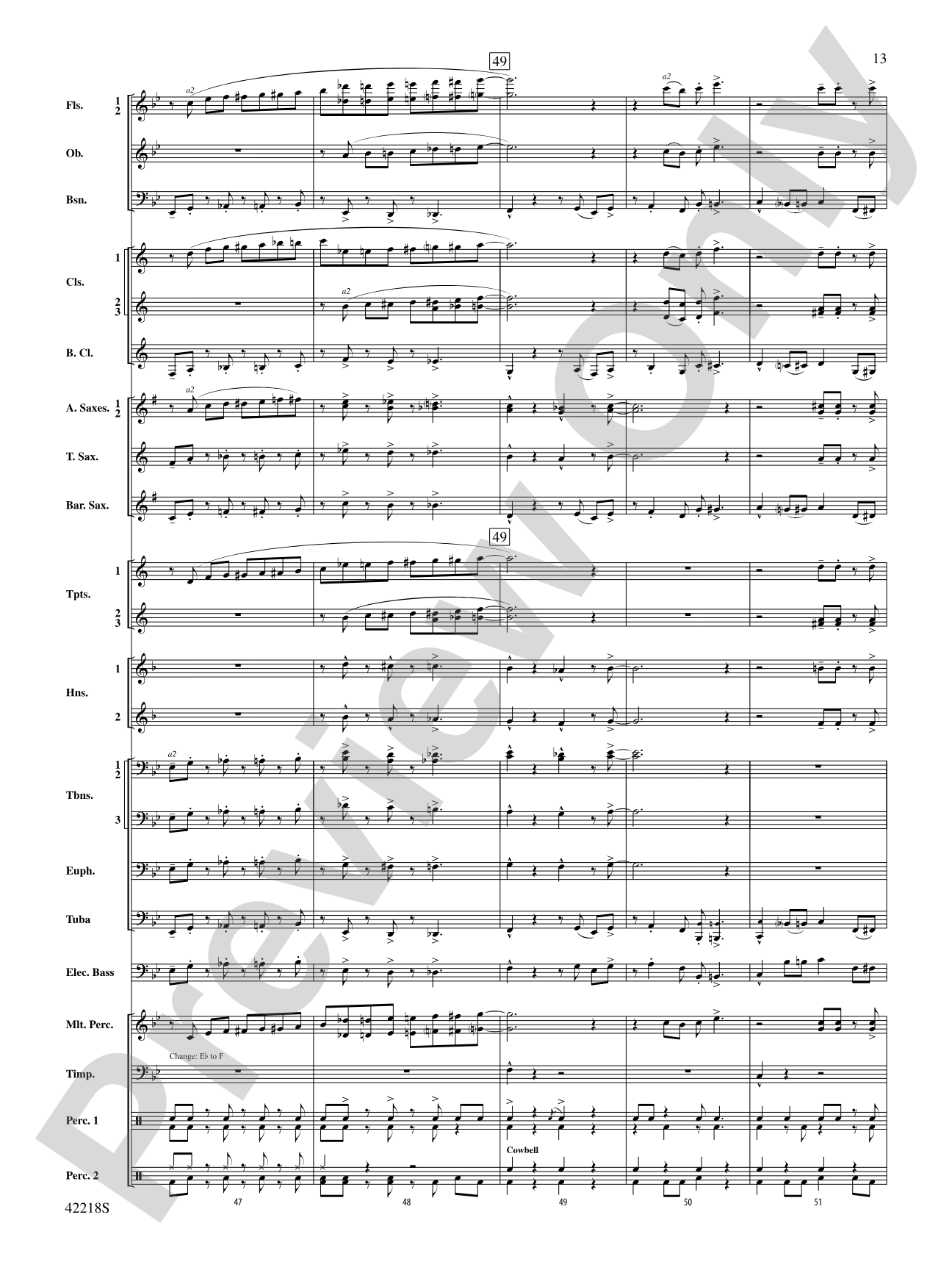 Tower of Power Greatest Hits: Concert Band Conductor Score & Parts
