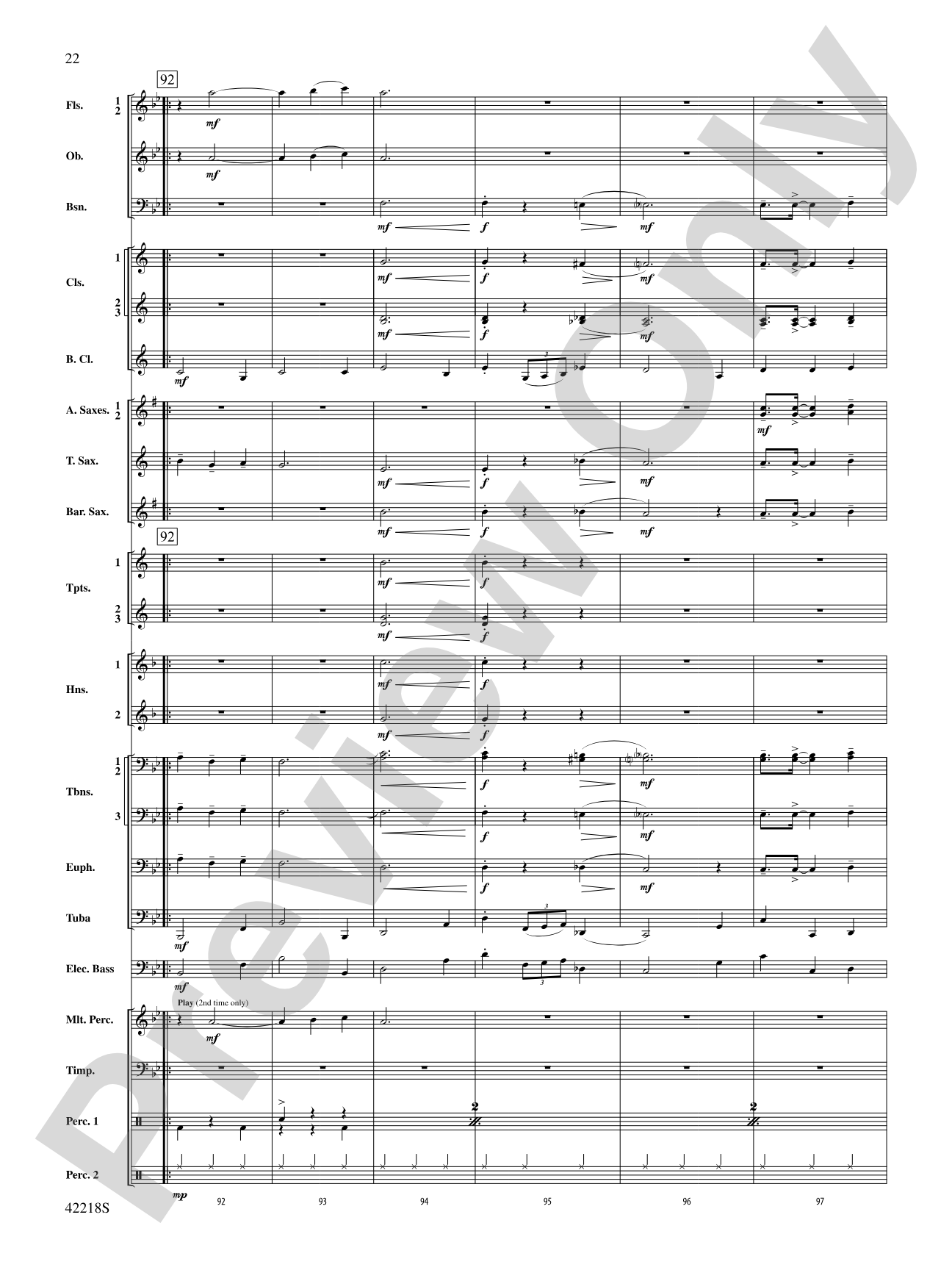 Tower of Power Greatest Hits: Concert Band Conductor Score & Parts