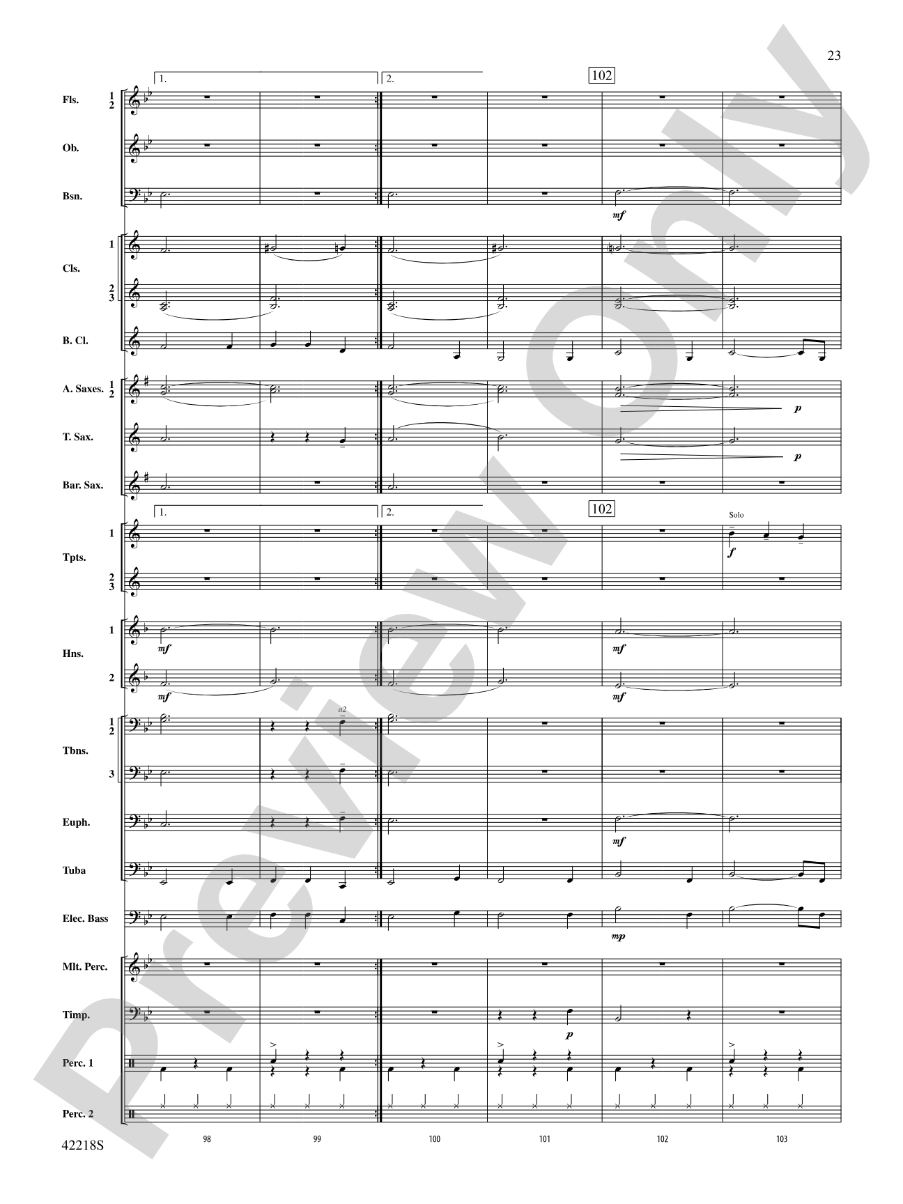 Tower of Power Greatest Hits: Concert Band Conductor Score & Parts