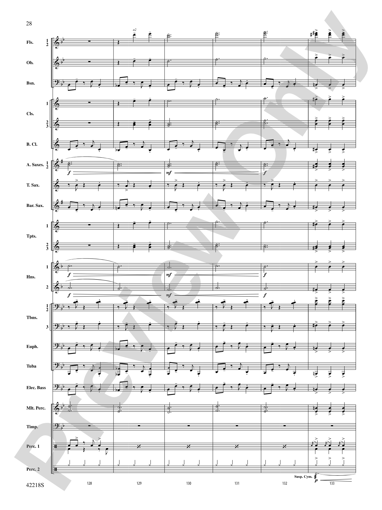 Tower of Power Greatest Hits: Concert Band Conductor Score & Parts