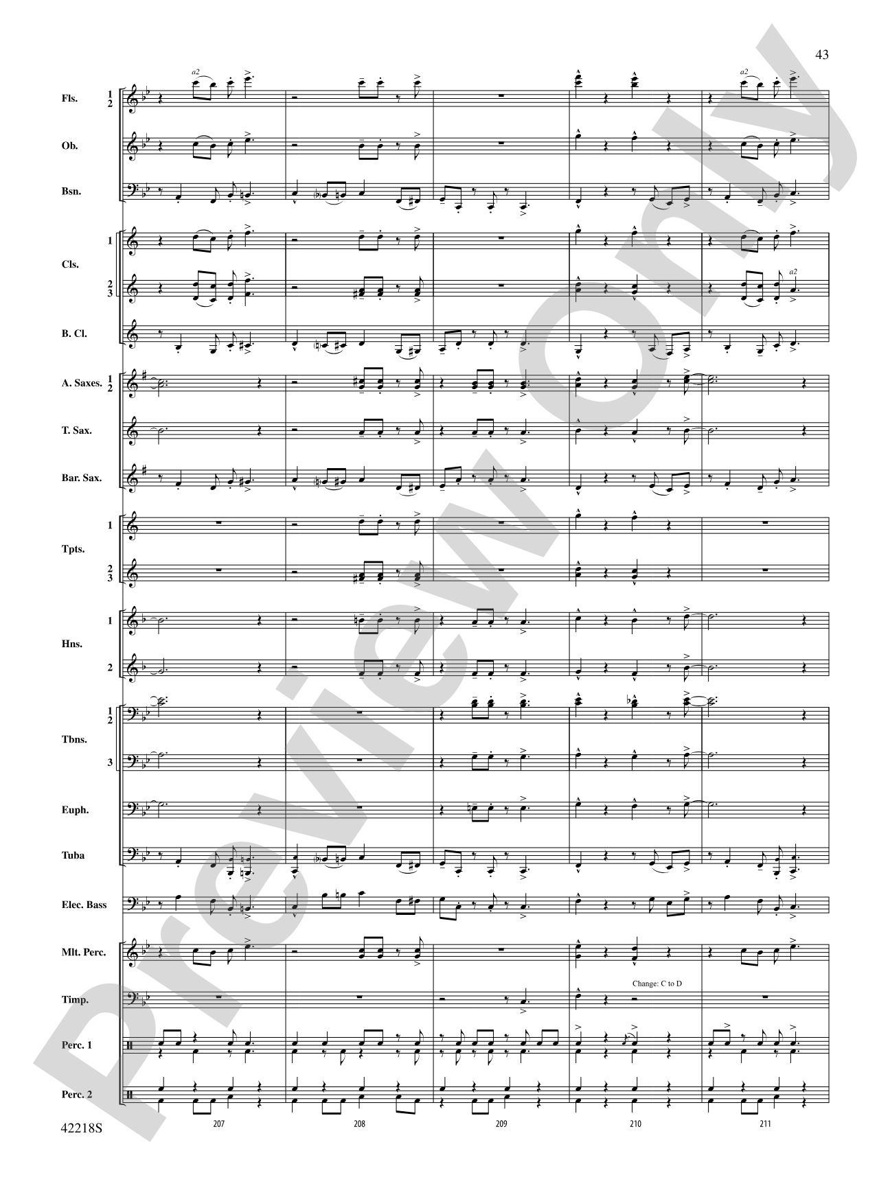 Tower of Power Greatest Hits: Concert Band Conductor Score & Parts