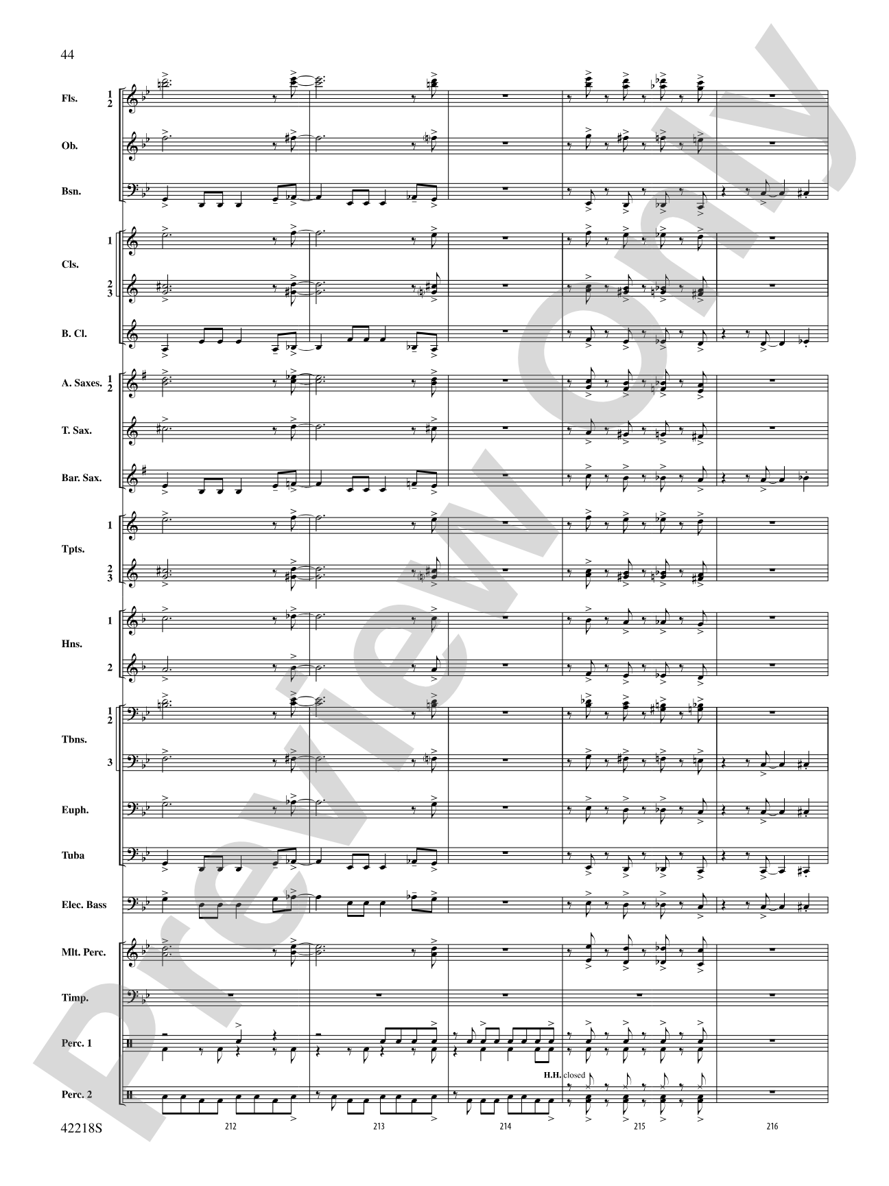 Tower of Power Greatest Hits: Concert Band Conductor Score & Parts