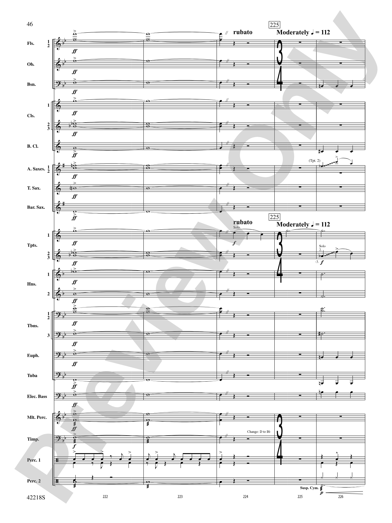 Tower of Power Greatest Hits: Concert Band Conductor Score & Parts