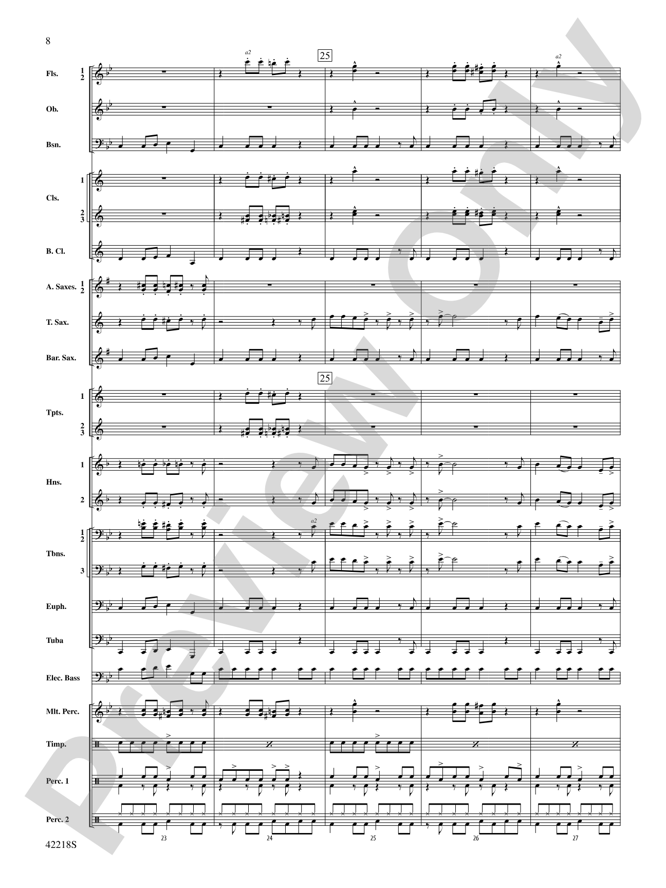 Tower of Power Greatest Hits: Concert Band Conductor Score & Parts